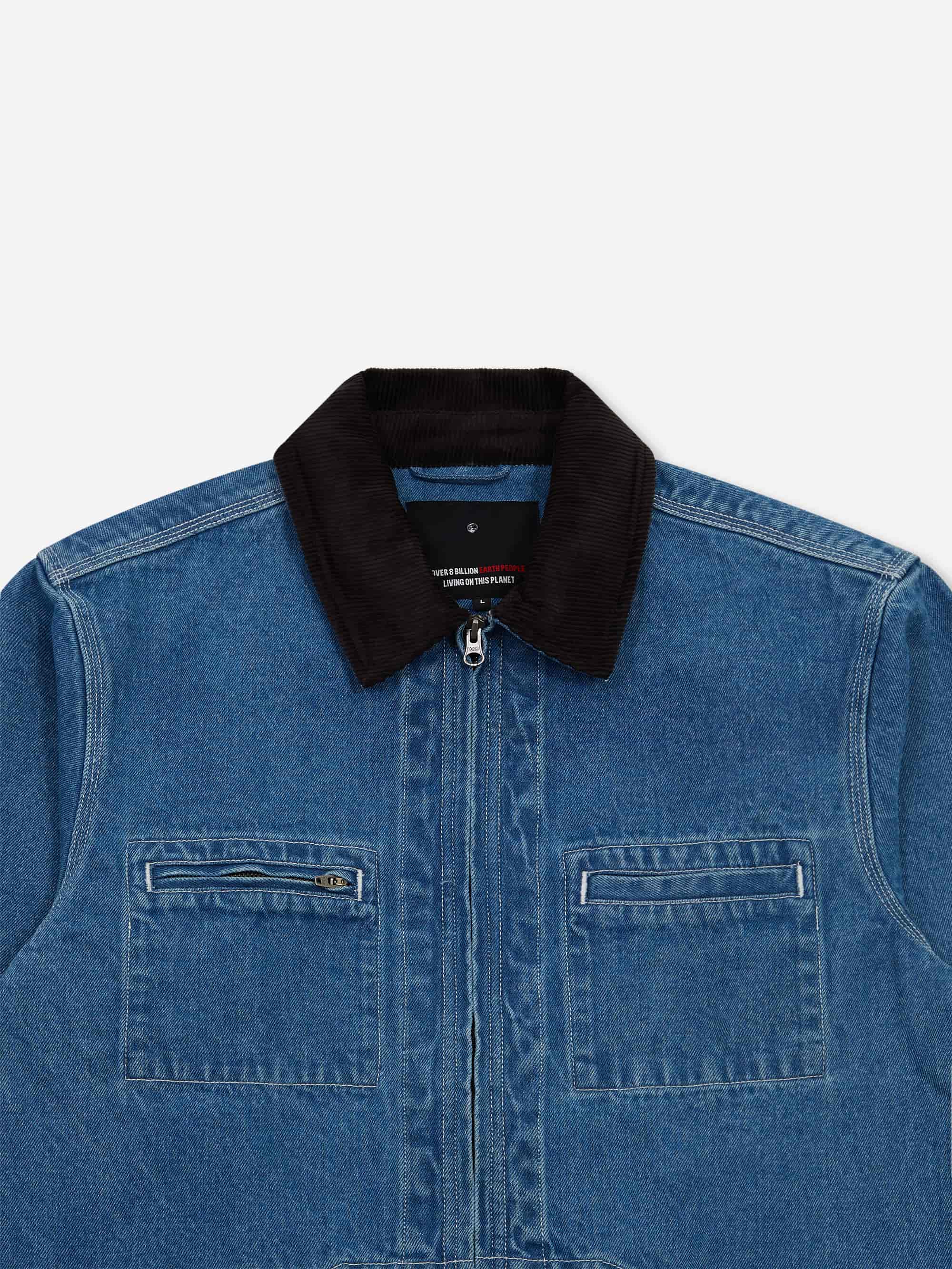 Earth People Edson Trucker - Aged Wash Blue - Image 2