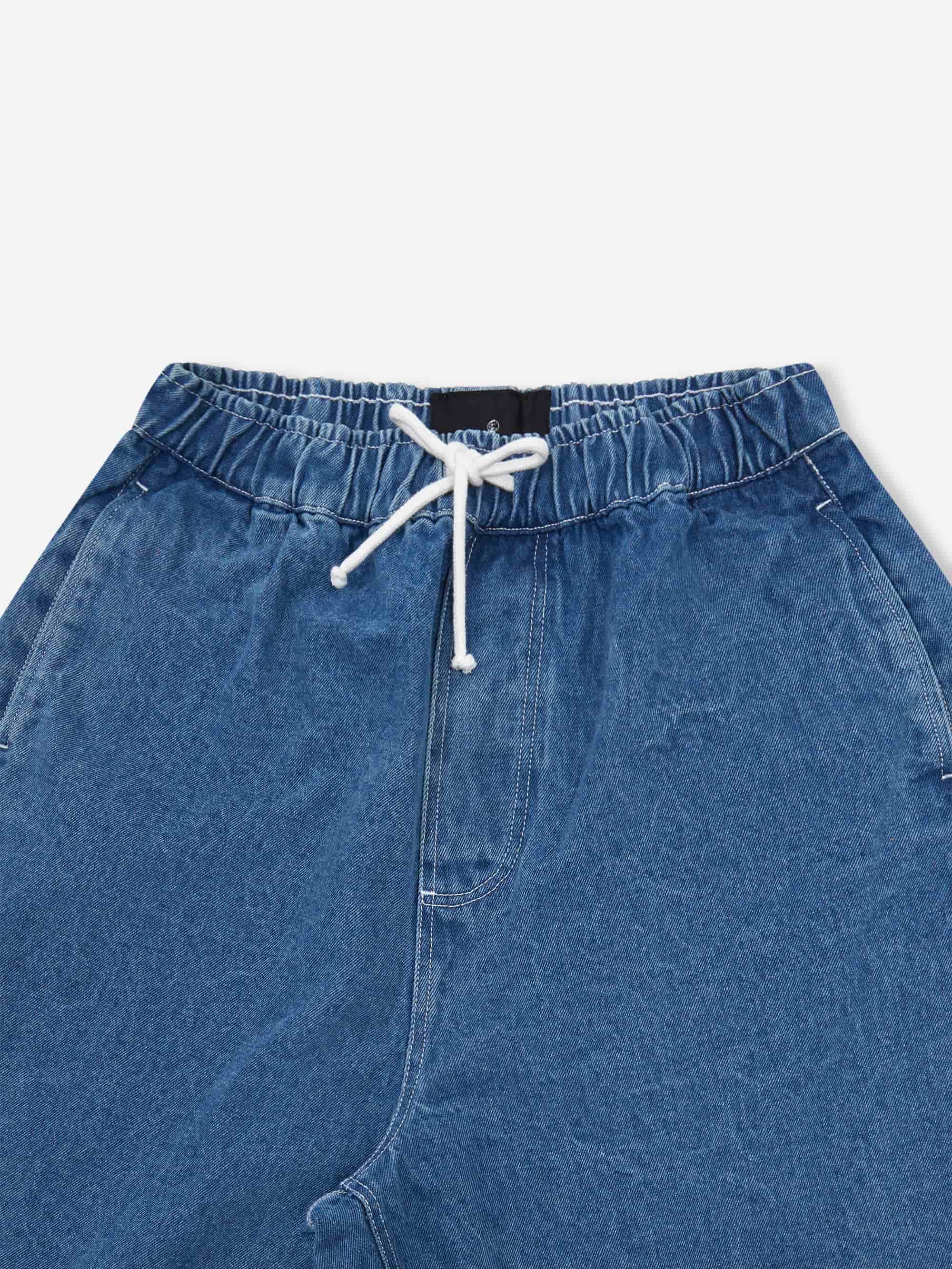 Earth People Pinkus Denim City Short - Mid Blue - Image 2