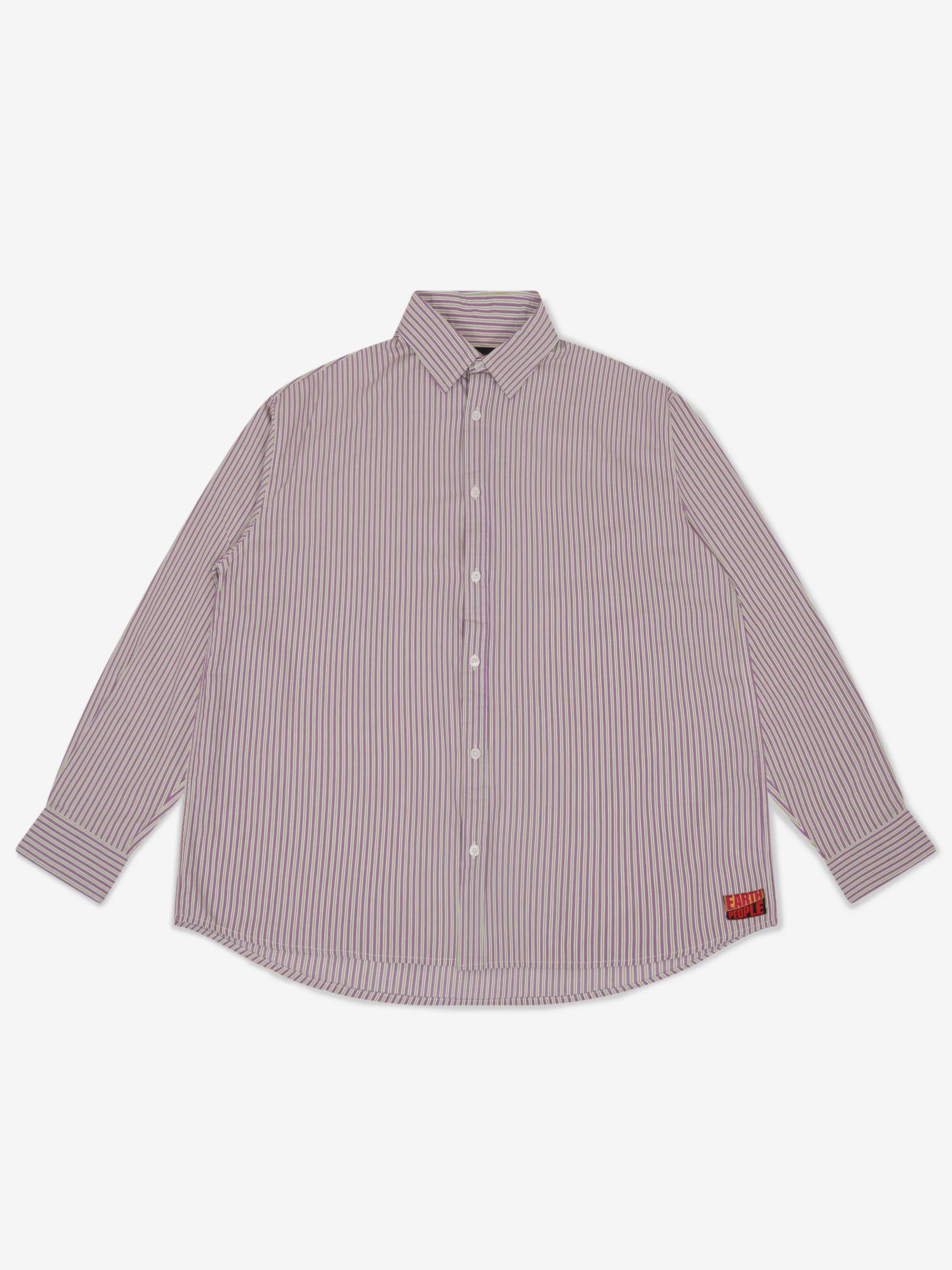 Earth People Stripe Shirt - Purple