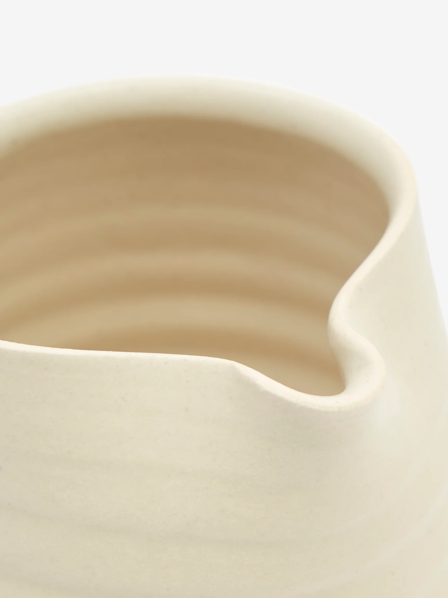 Eleanor Torbati Ceramics  Stoneware Ceramic Milk Jug - Matt White - Image 2