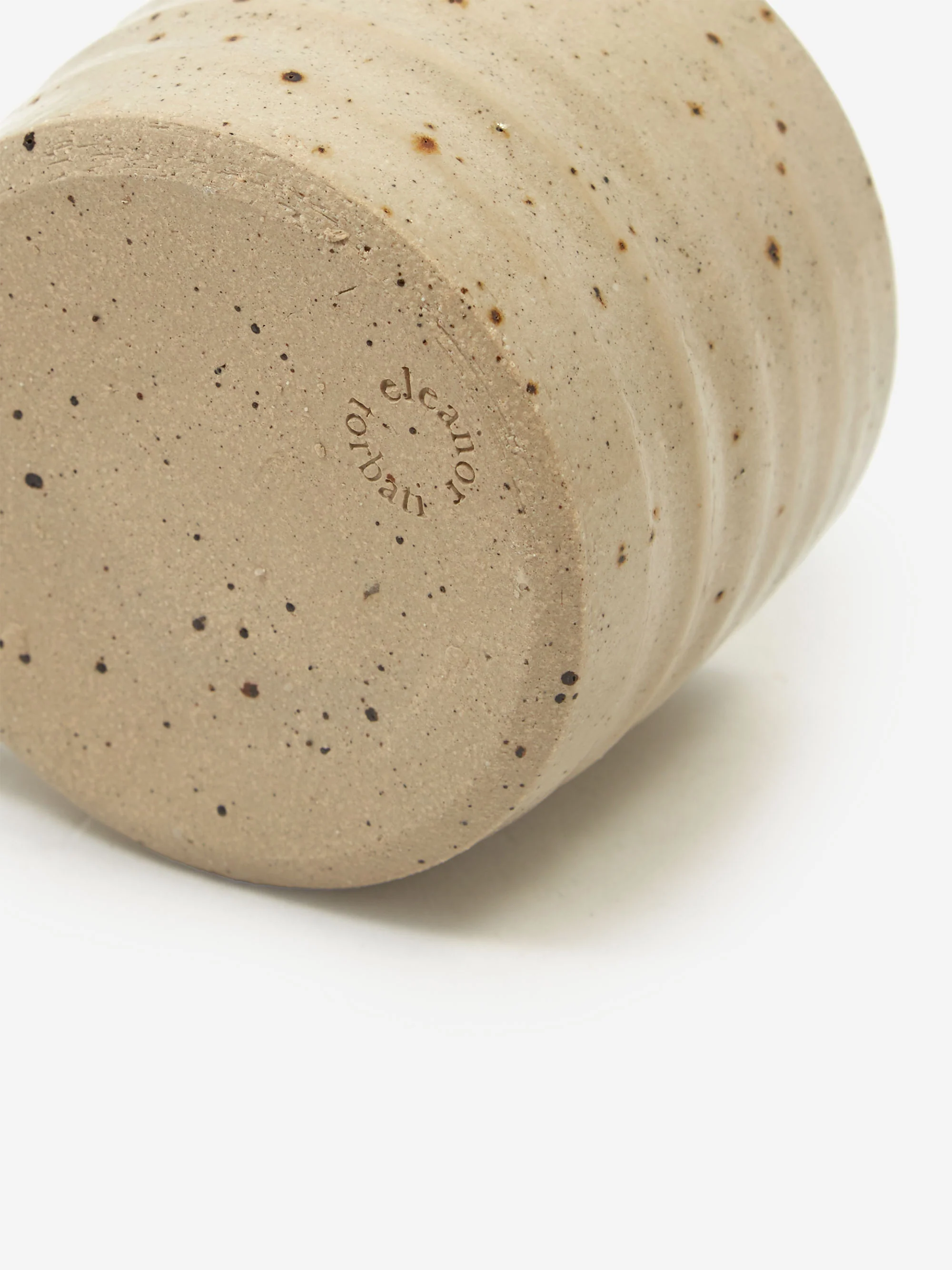 Eleanor Torbati Ceramics Stoneware Low Wide Mug - Speckled - Image 2