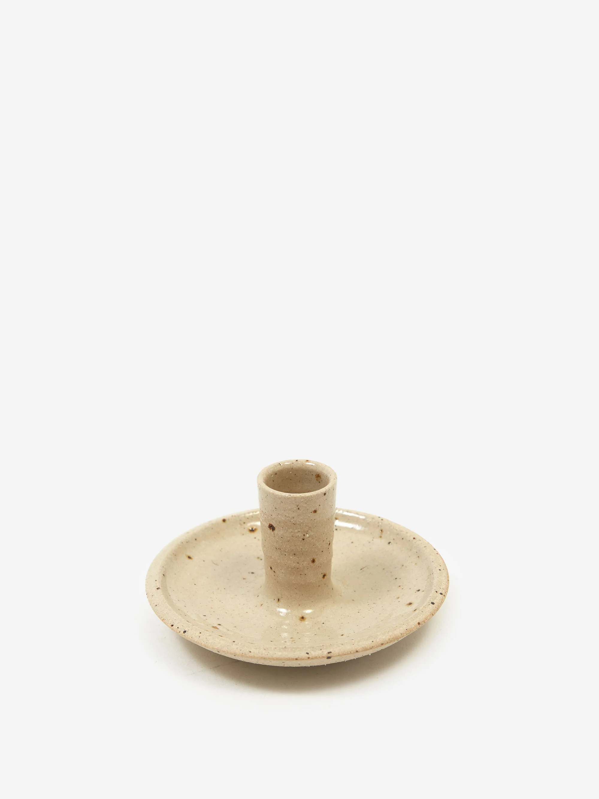 Eleanor Torbati Ceramics Stoneware Taper Candle Holder - Speckled