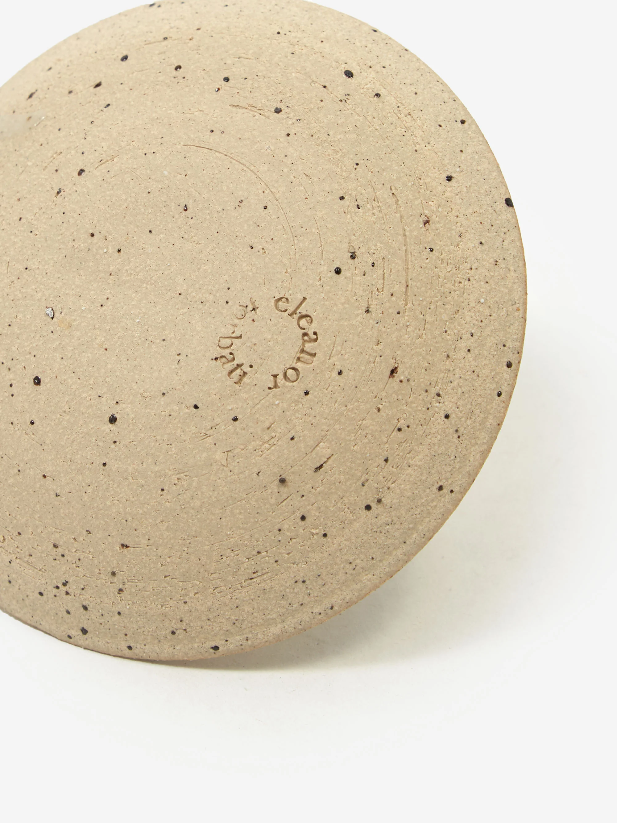 Eleanor Torbati Ceramics Stoneware Taper Candle Holder - Speckled - Image 3