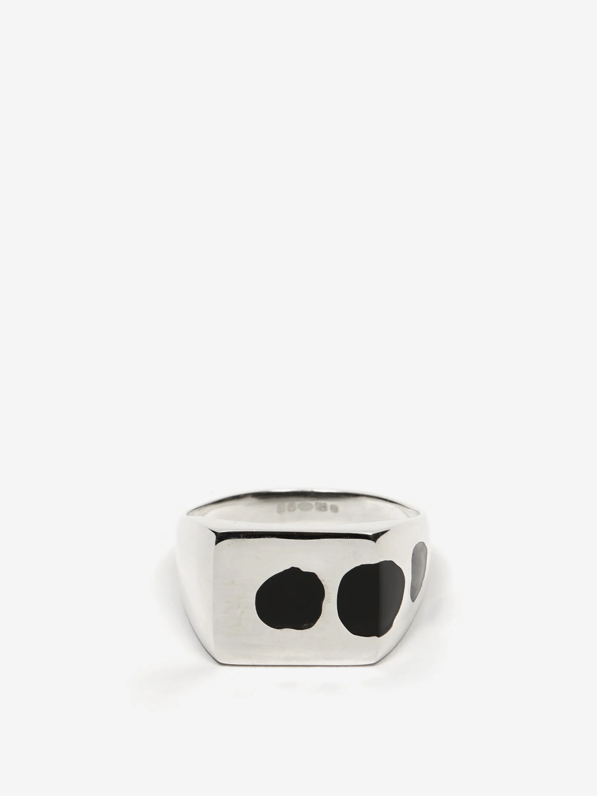 Ellie Mercer Three Circles Ring - Black - Image 2