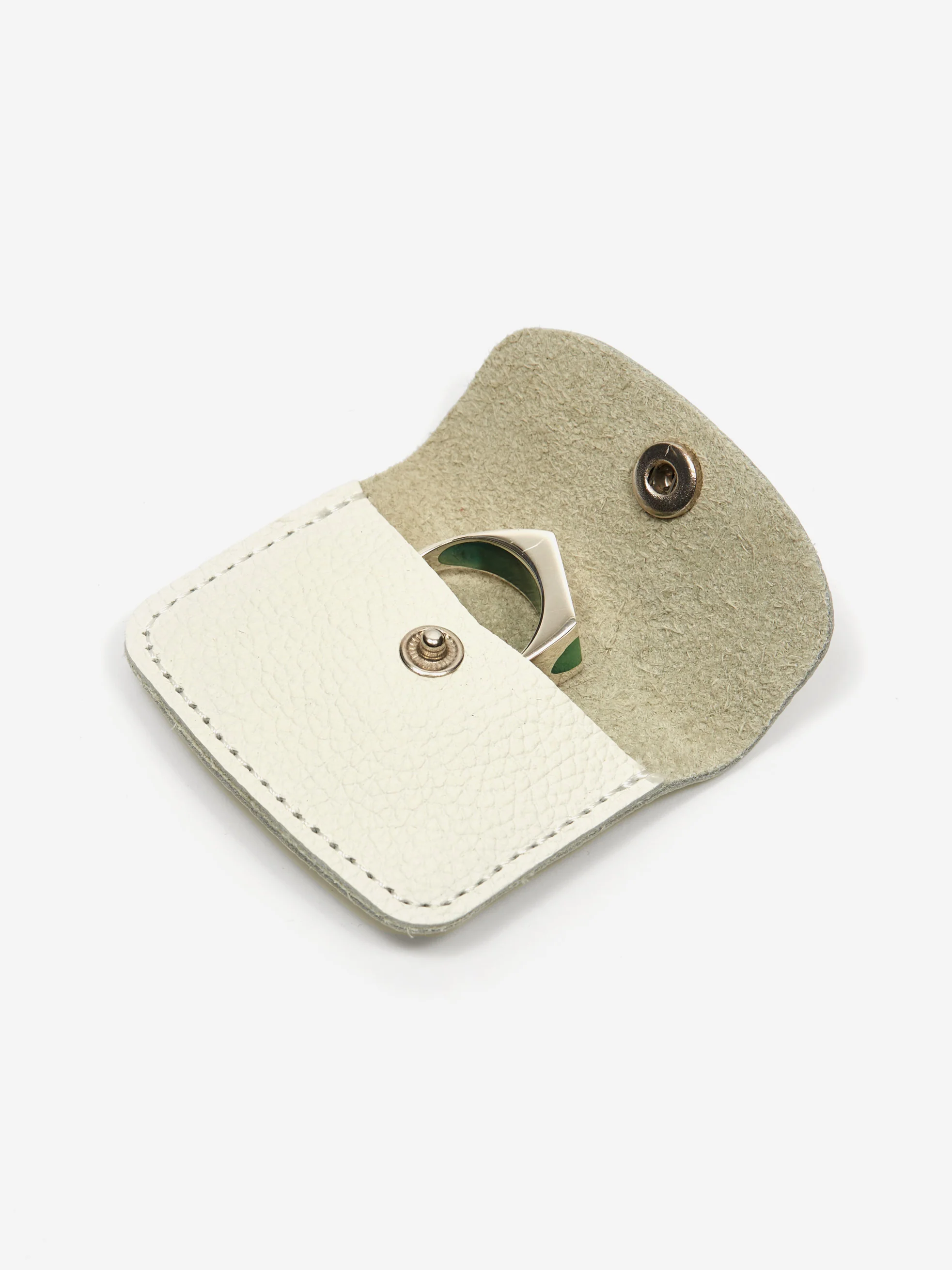 Ellie Mercer Three Circles Ring - Green - Image 7