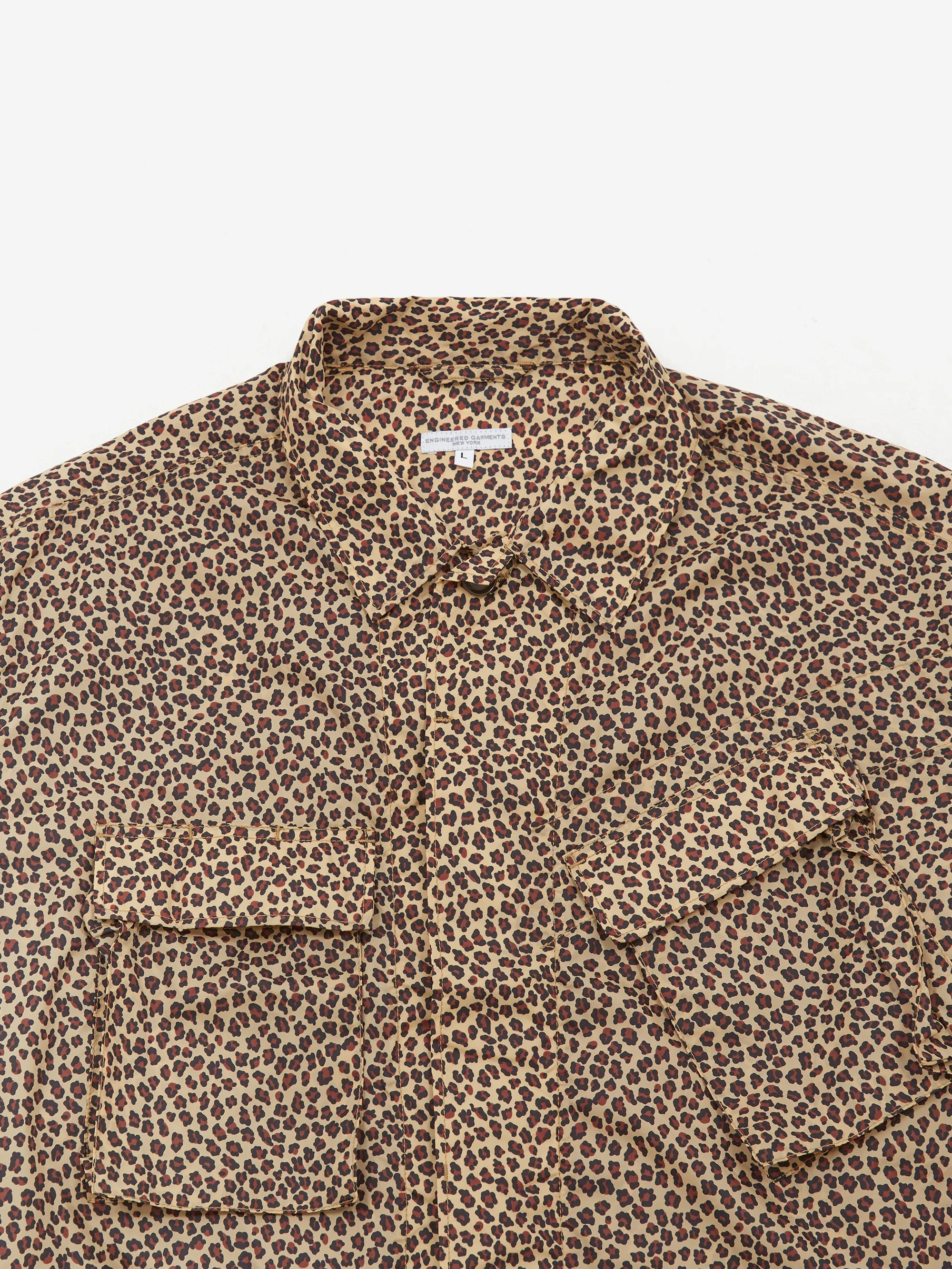 Engineered Garments BDU Jacket - Khaki Leopard Print - Image 3