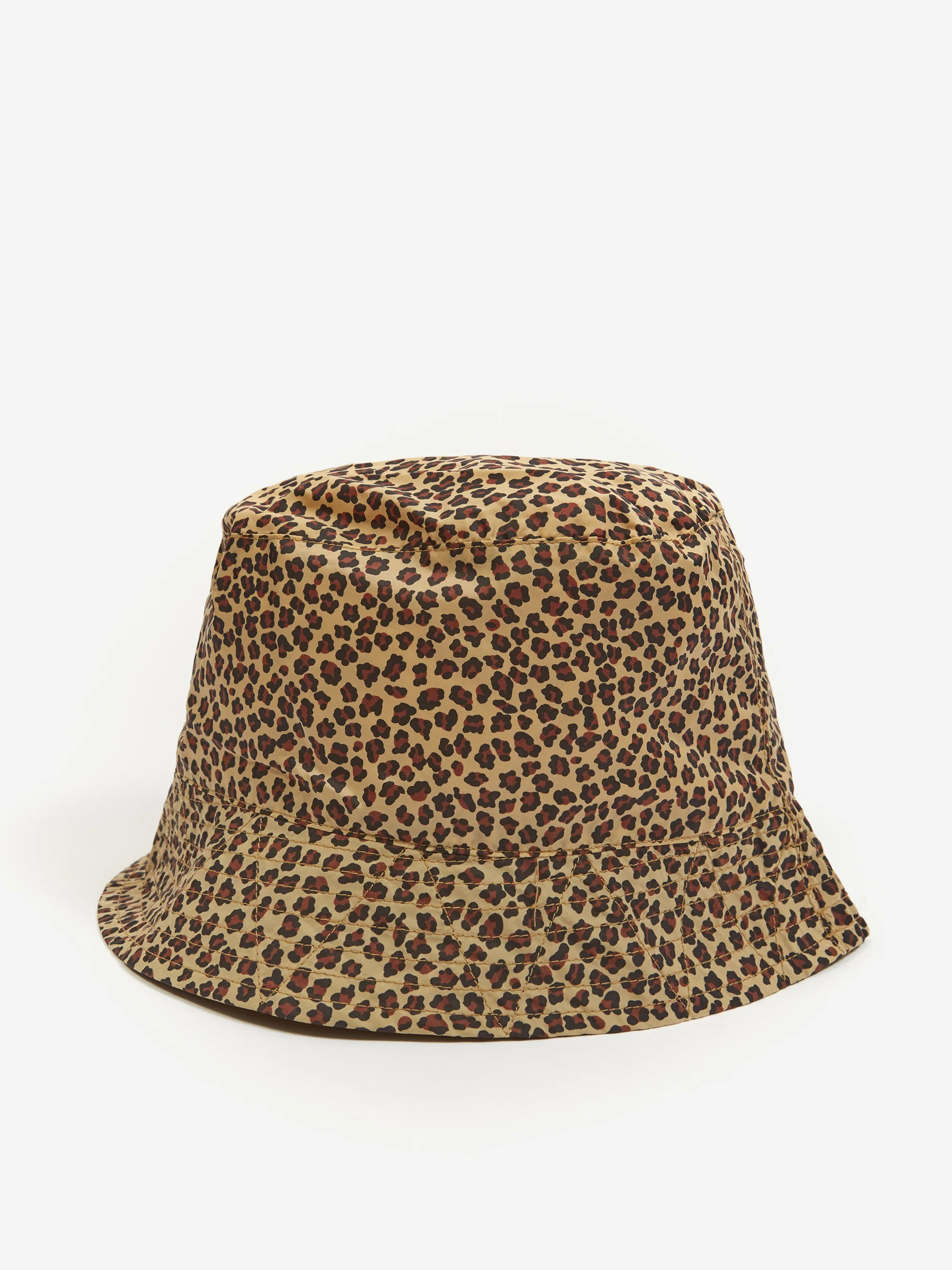 Engineered Garments Bucket Hat - Khaki Nylon Leopard Print - Image 3