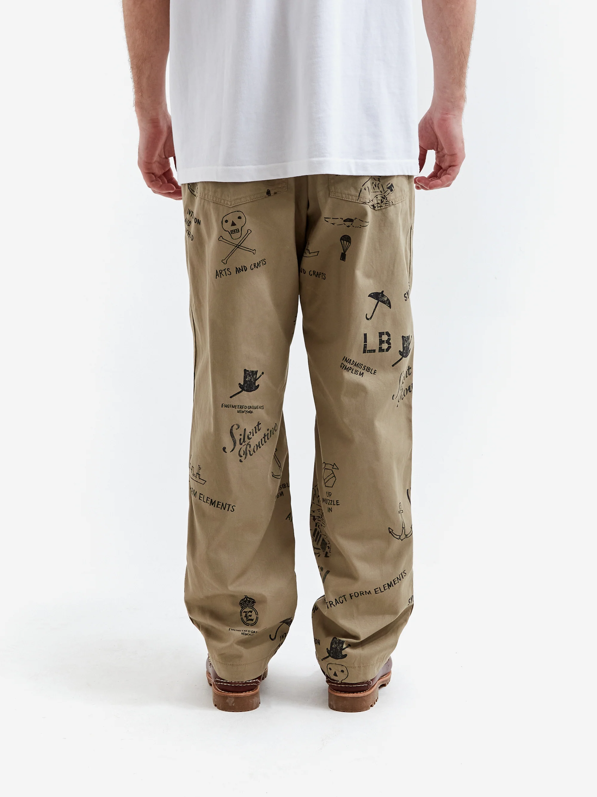 Engineered Garments Fatigue Pant - Khaki Graffiti Flat Twill - Image 6