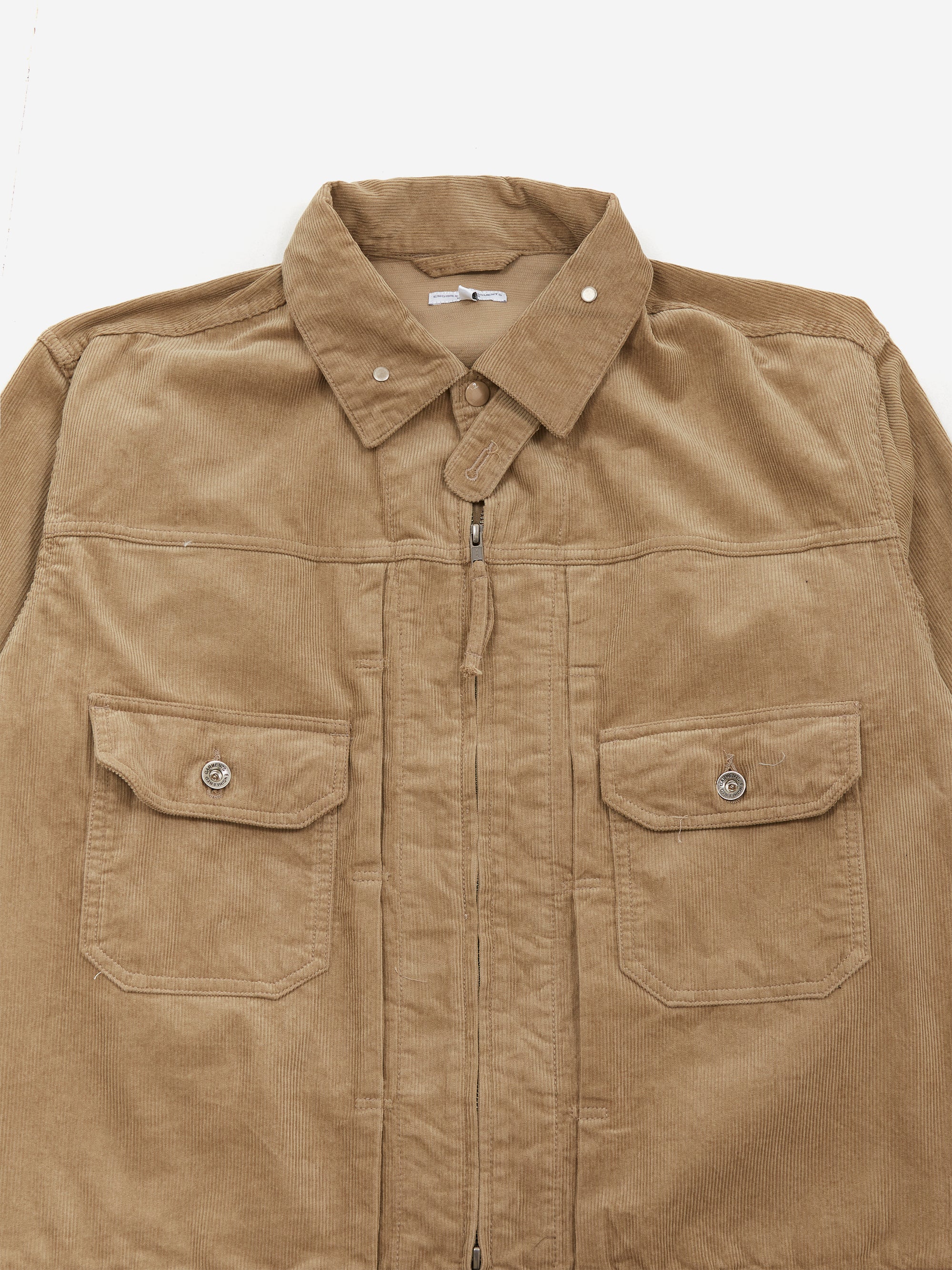 Engineered Garments Trucker Jacket - Khaki Corduroy - Image 3