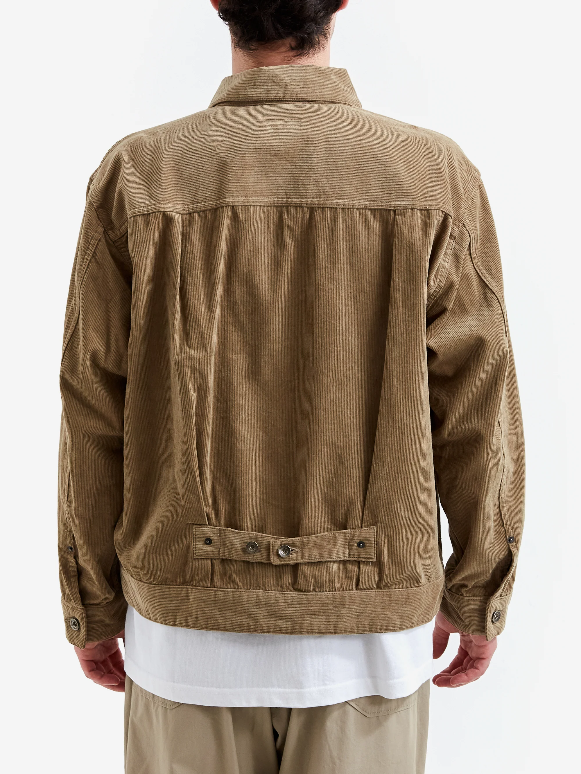 Engineered Garments Trucker Jacket - Khaki Corduroy - Image 7