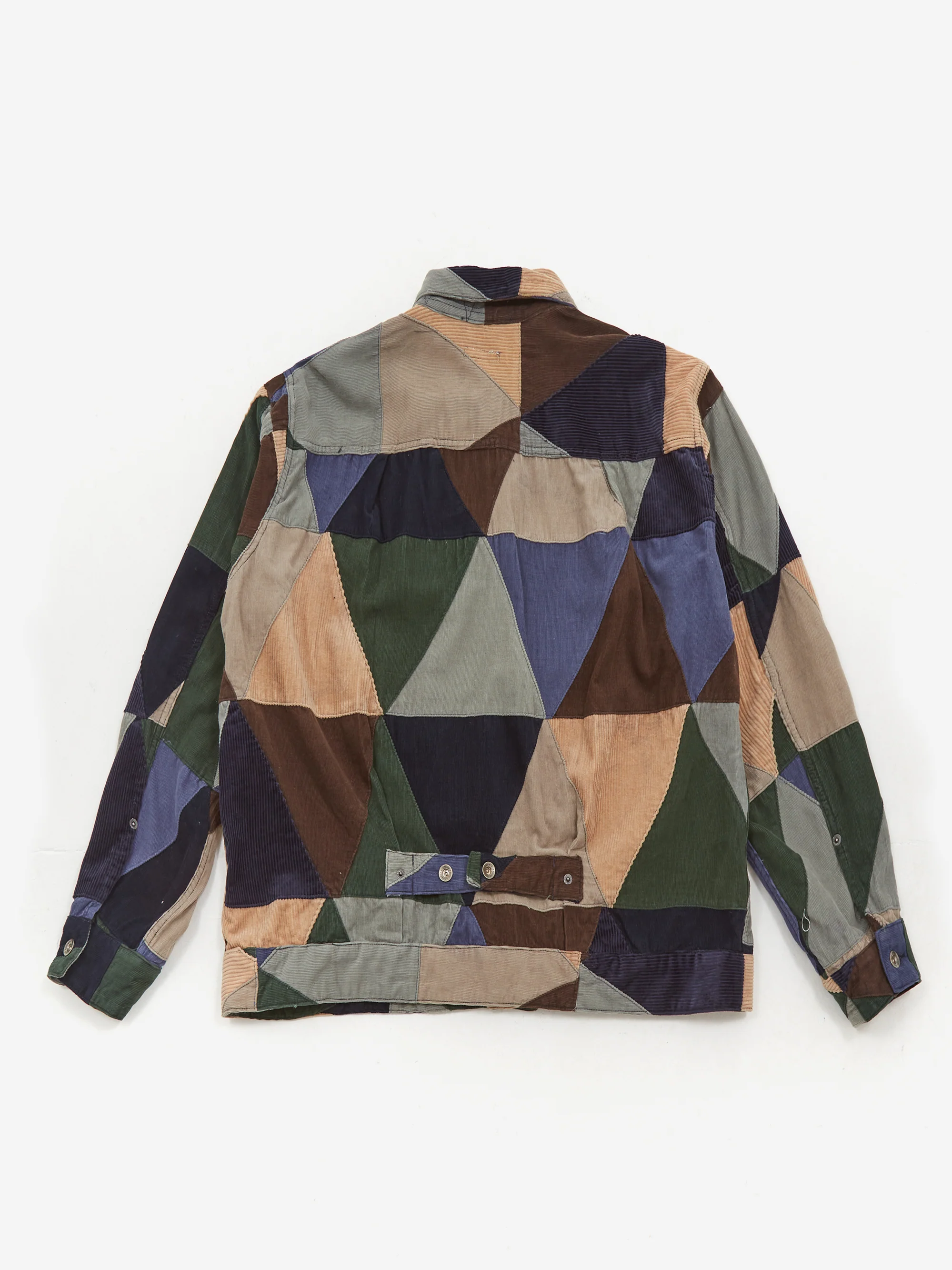 Engineered Garments Trucker Jacket - Multi Colour Triangle Patchwork - Image 4