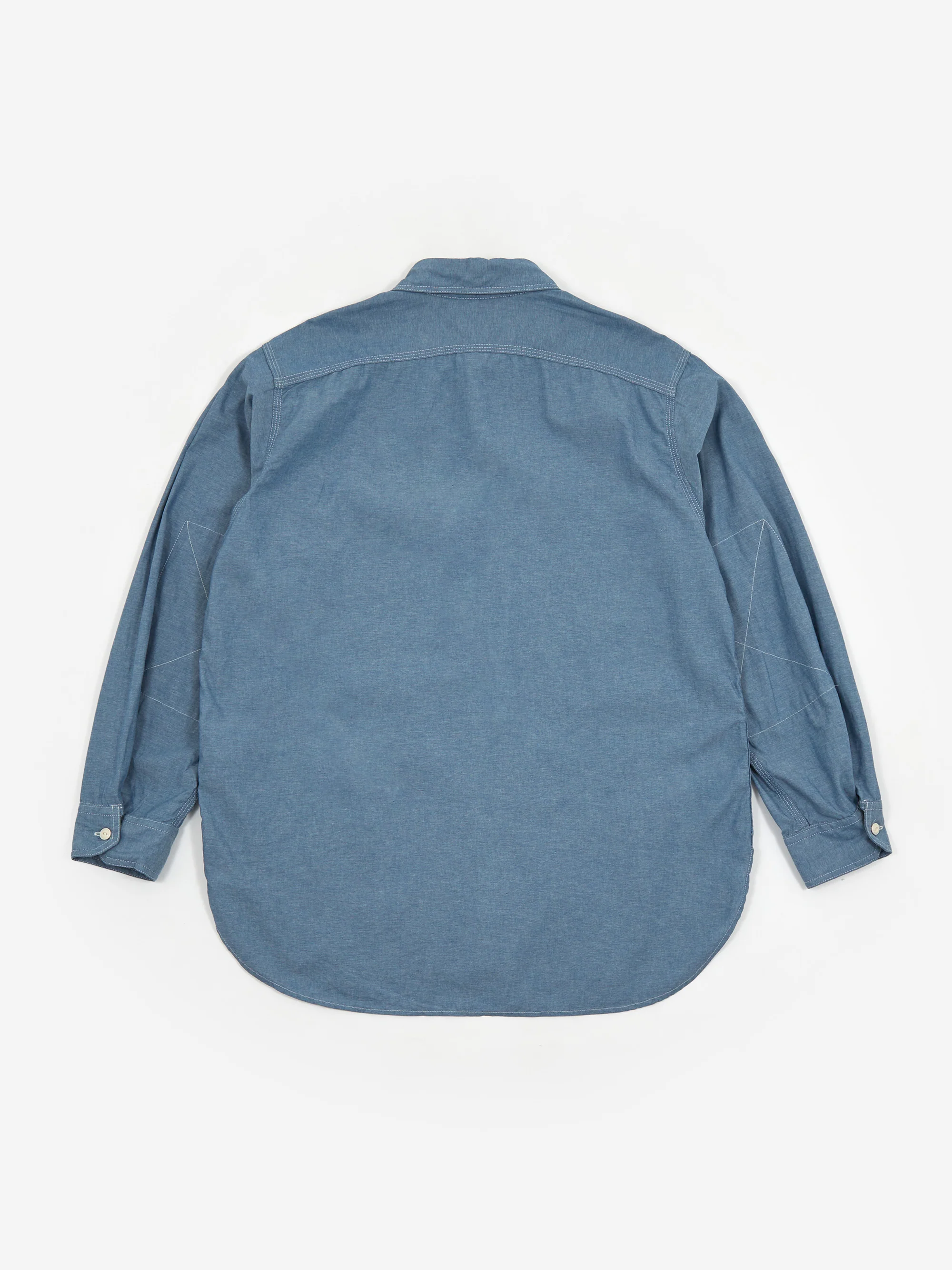 Engineered Garments Work Shirt - Light Blue Cotton Chambray - Image 4