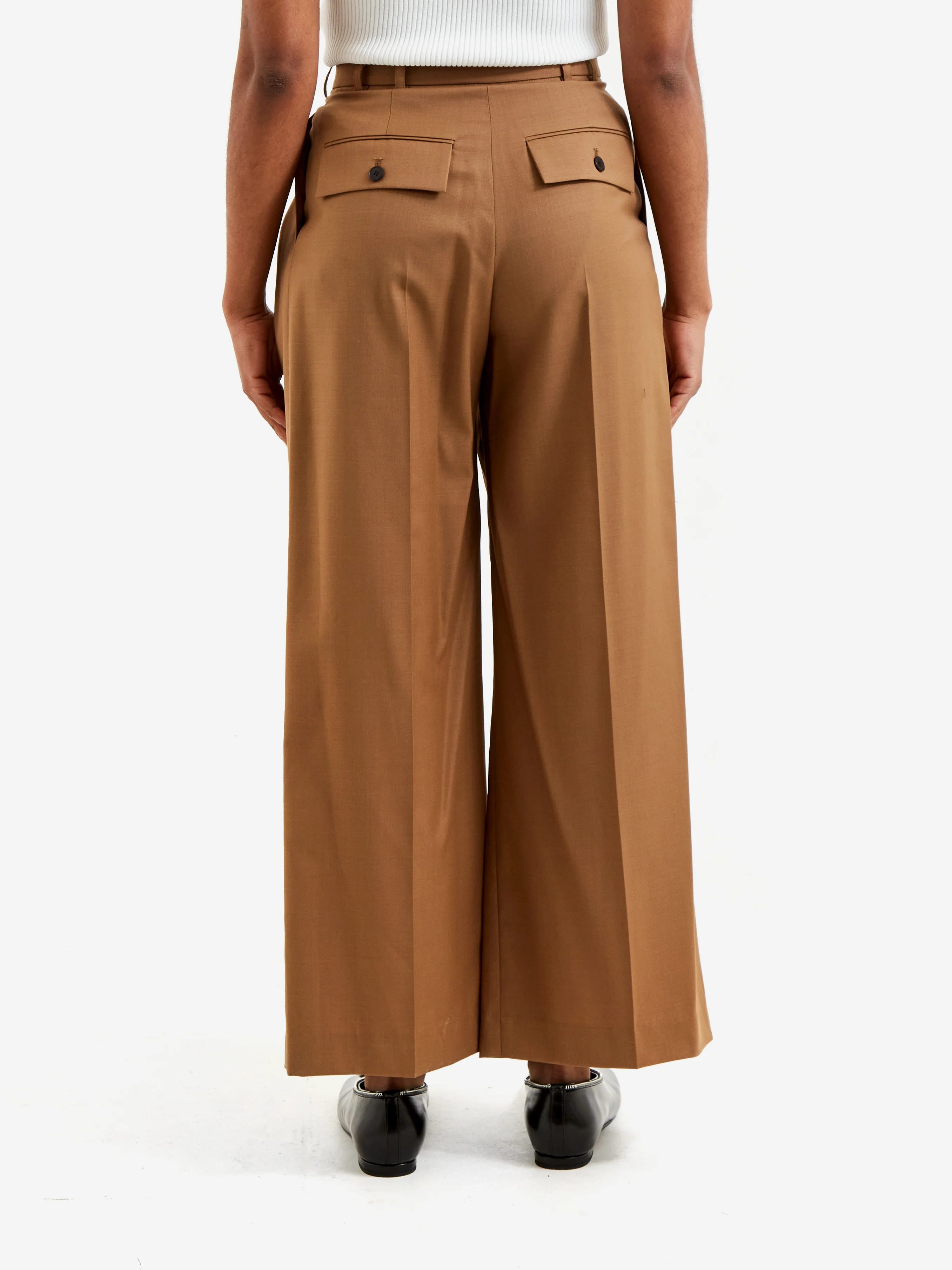 Epingler 3Tuck Slacks - Cognac - Image 3