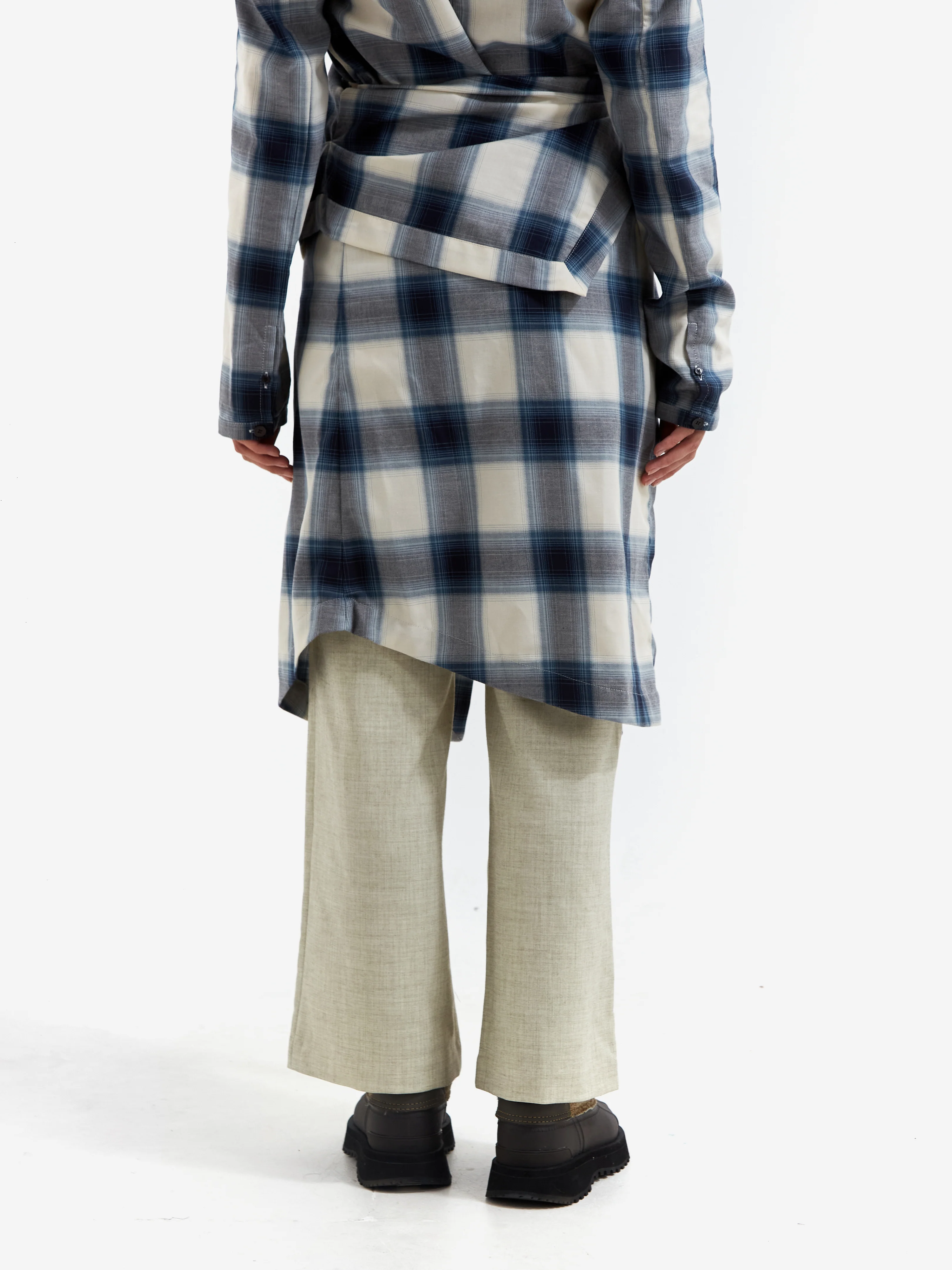 epingler Cowl Wrap Long Skirts - Blue - Image 4