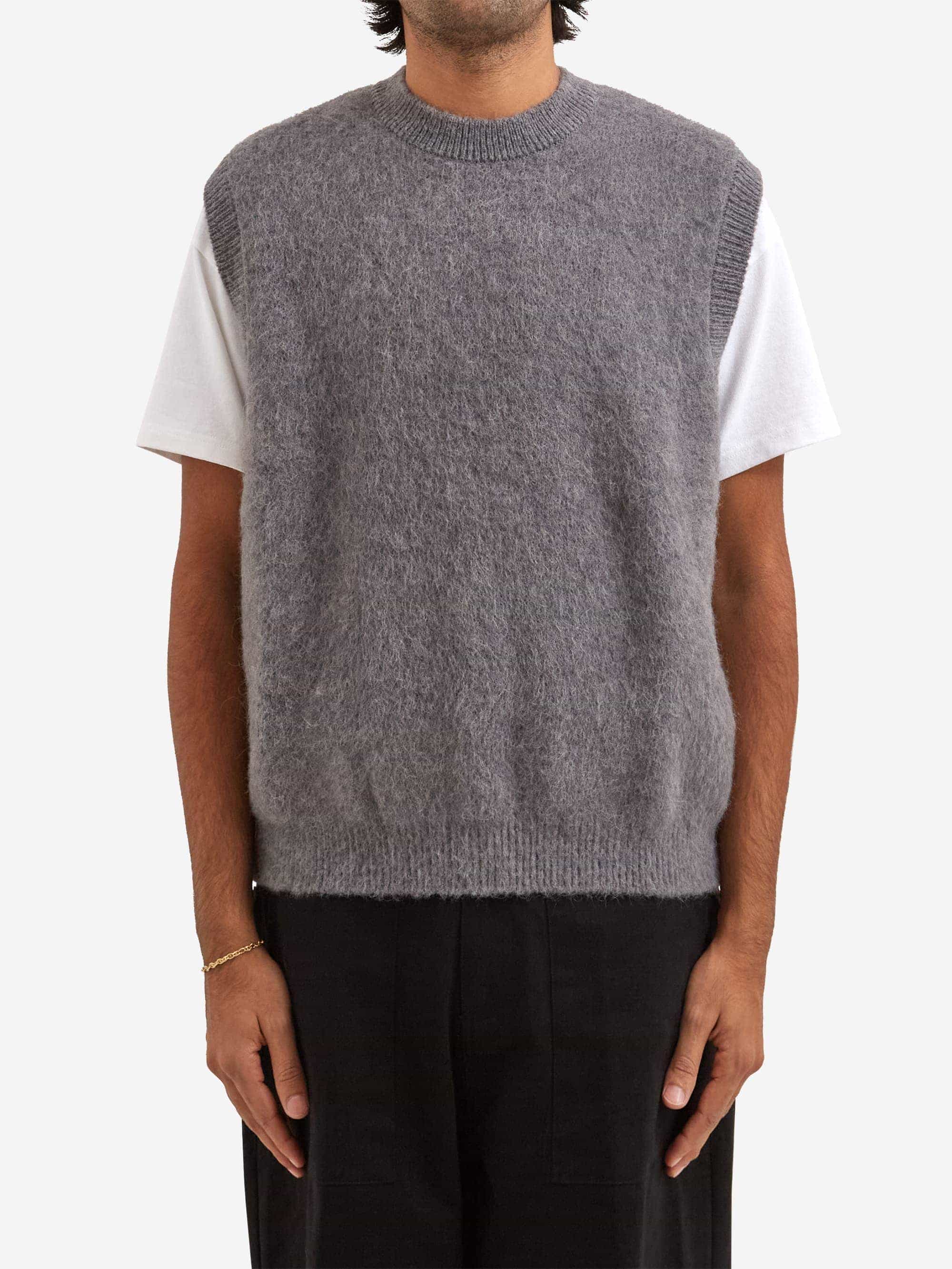 Estudio Niksen Alpaca Knit Vest - Grey - Image 2