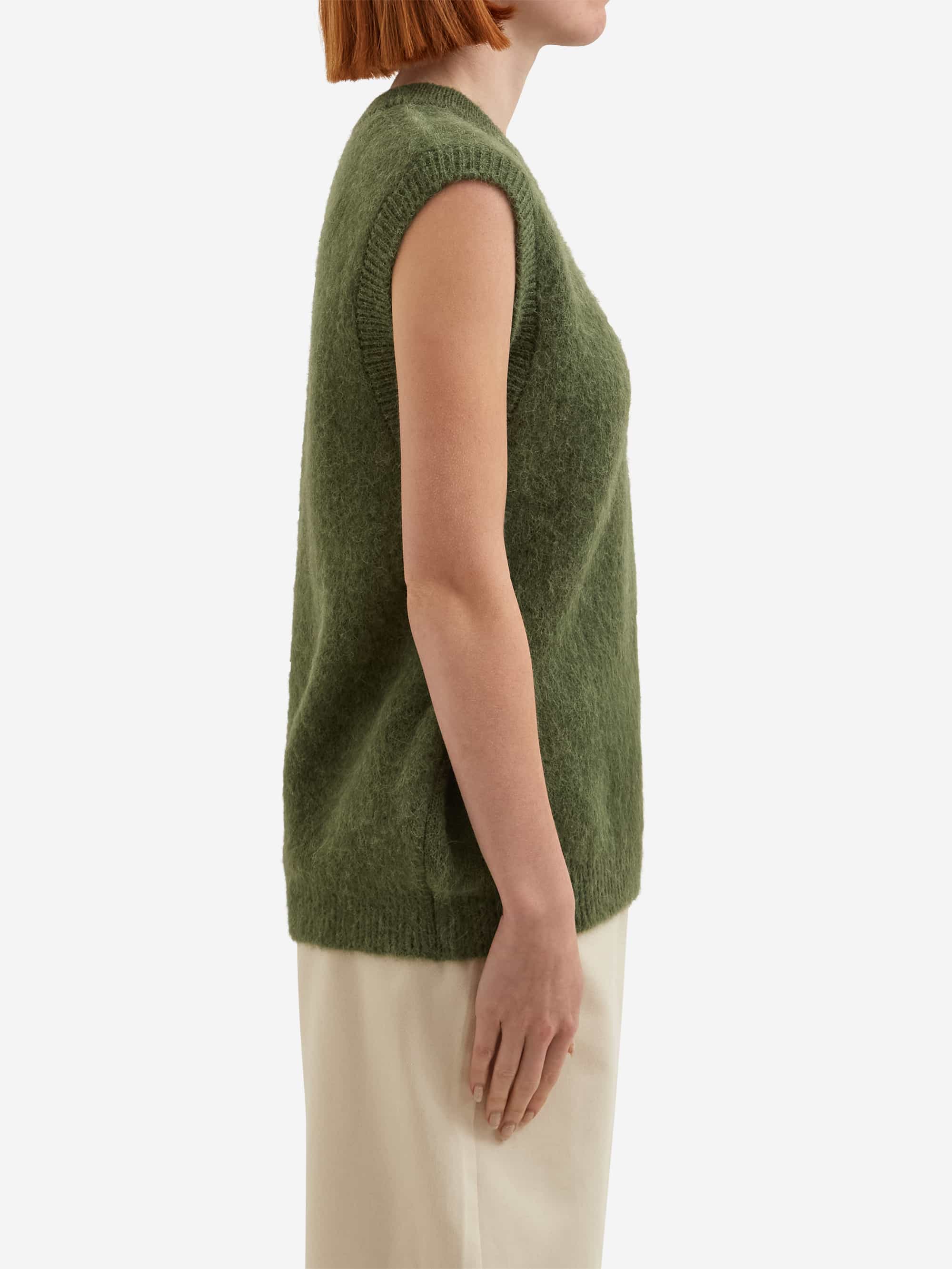 Estudio Niksen Alpaca Knit Vest W - Green - Image 2