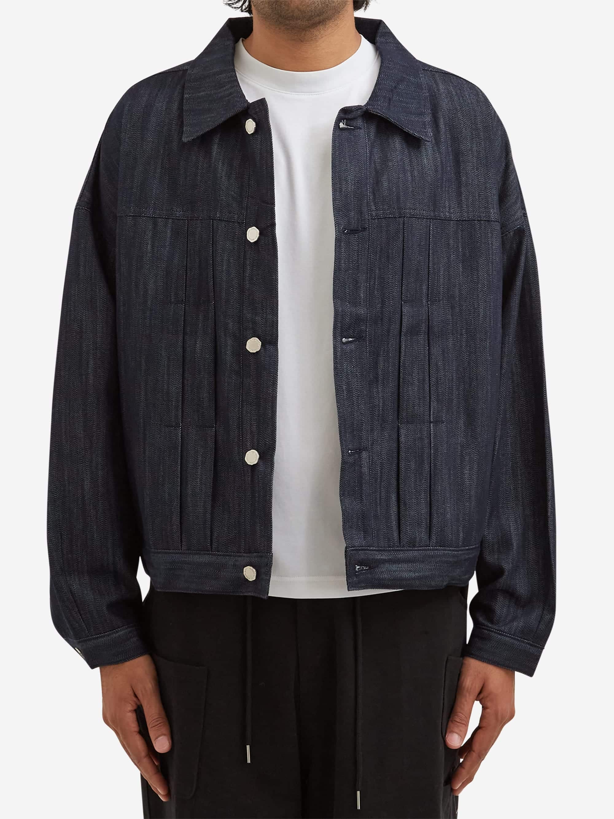 Estudio Niksen Back Strap Pleated Trucker - Indigo Blue - Image 2