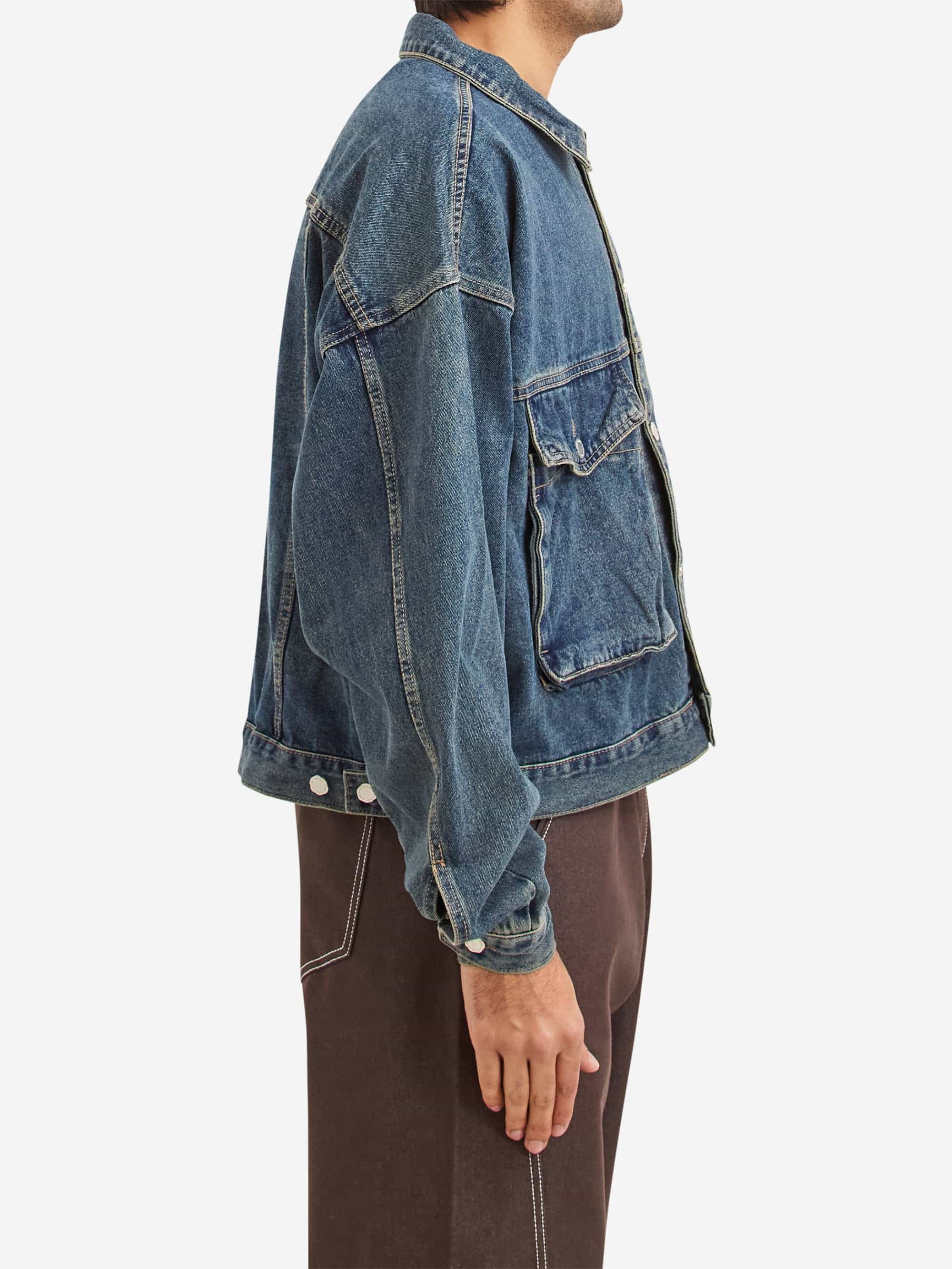 Estudio Niksen Boxy Denim Trucker - Blue - Image 6