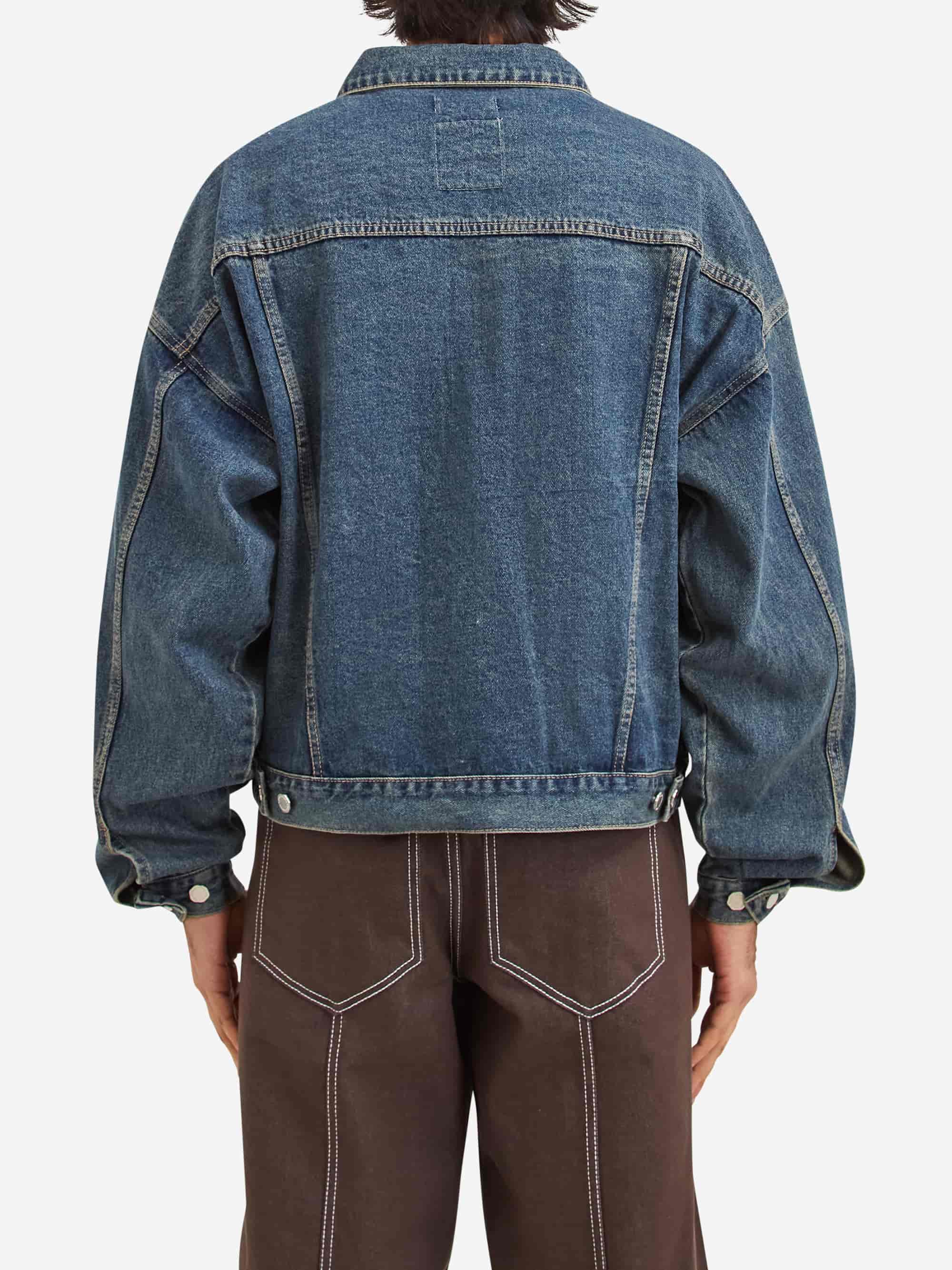 Estudio Niksen Boxy Denim Trucker - Blue - Image 7