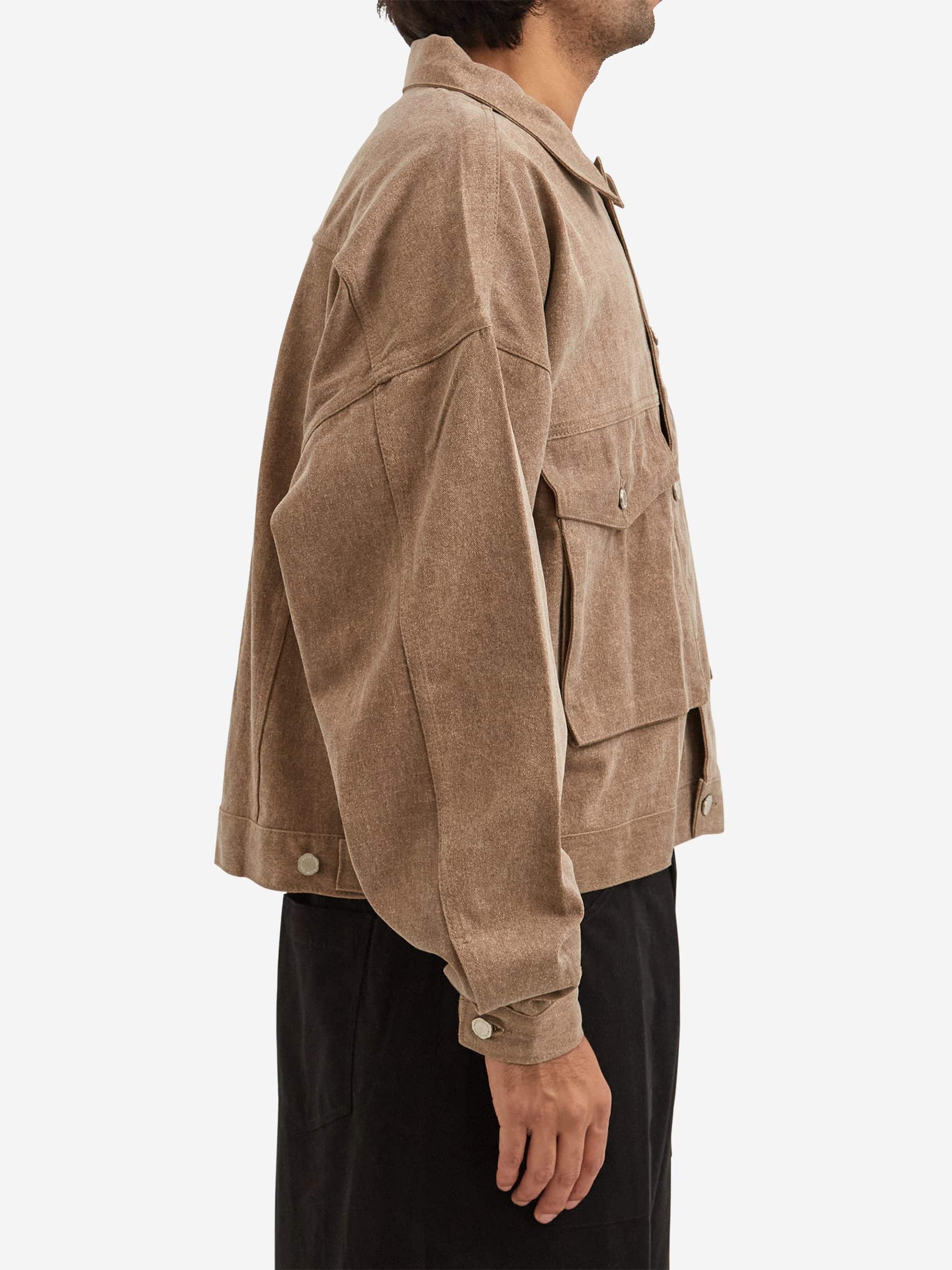 Estudio Niksen Boxy Denim Trucker - Brown - Image 6