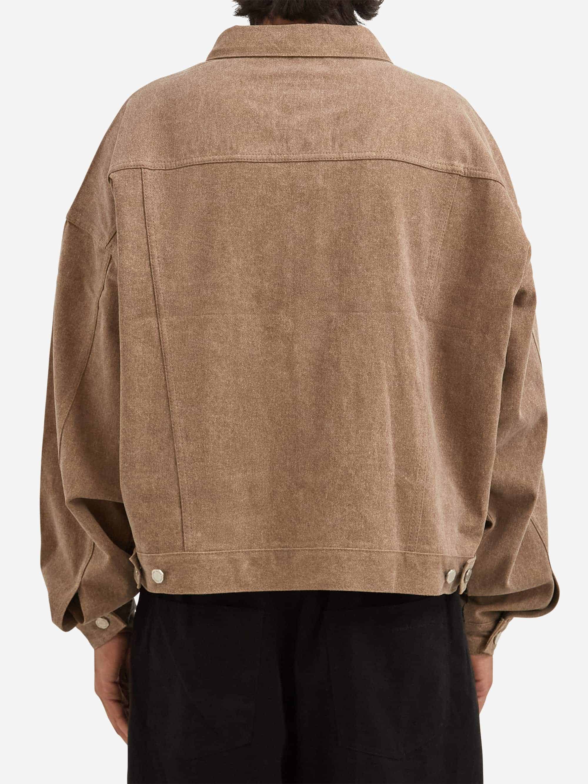 Estudio Niksen Boxy Denim Trucker - Brown - Image 7