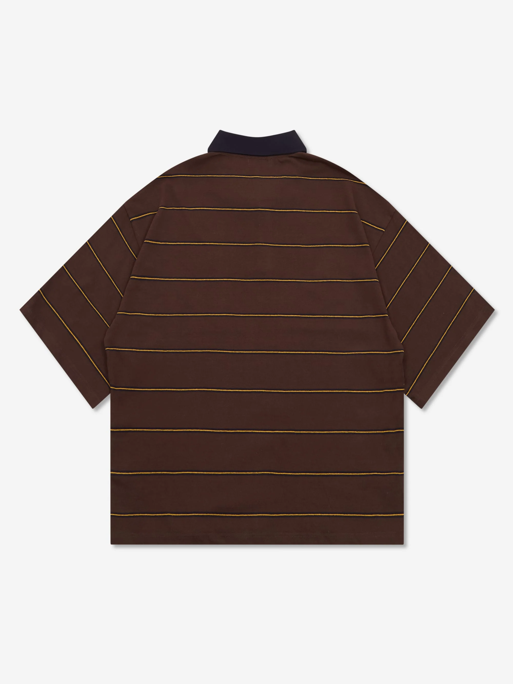 Estudio Niksen Boxy Jersey Polo - Brown - Image 9