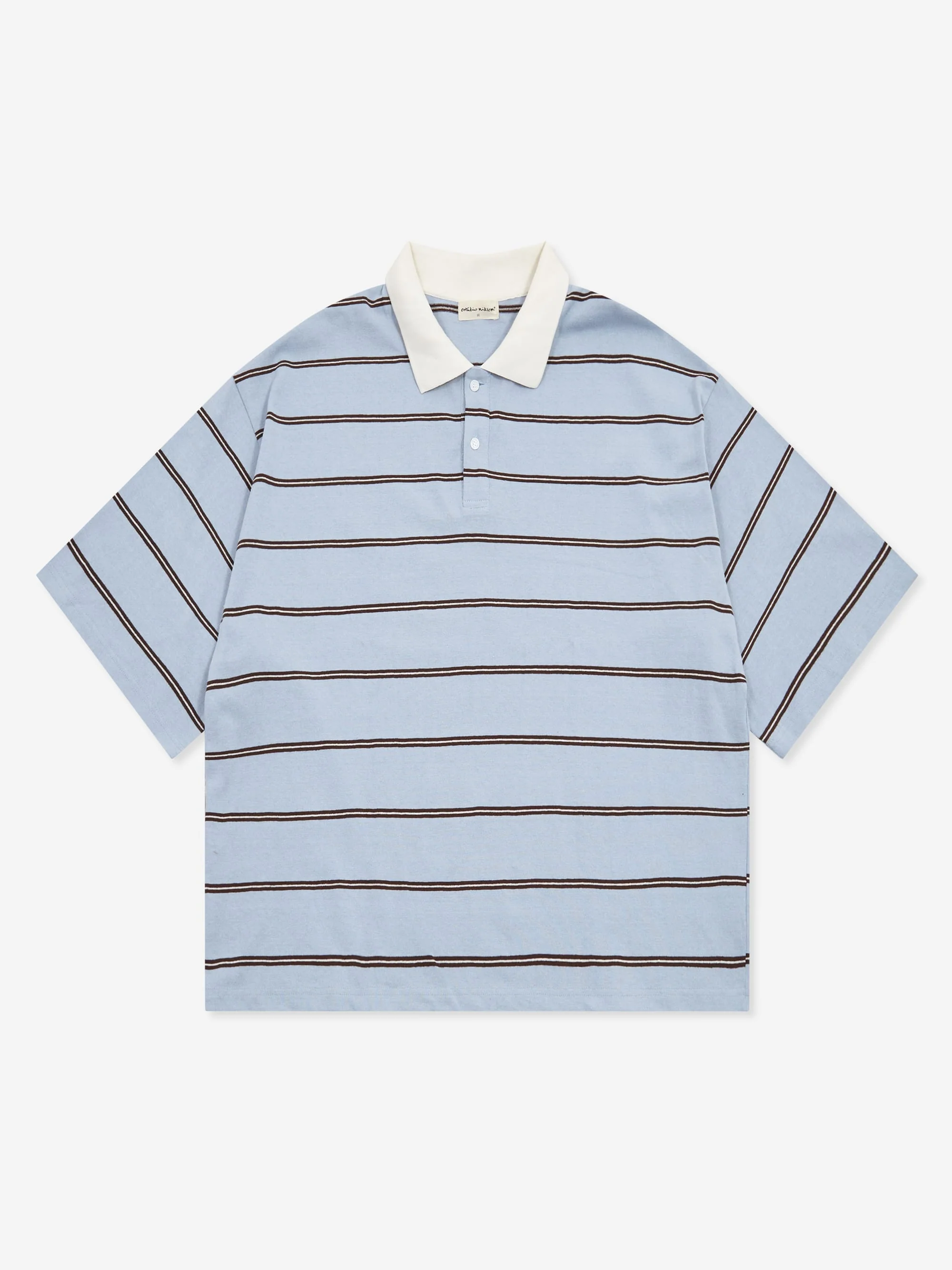 Estudio Niksen Boxy Jersey Polo - Light Blue