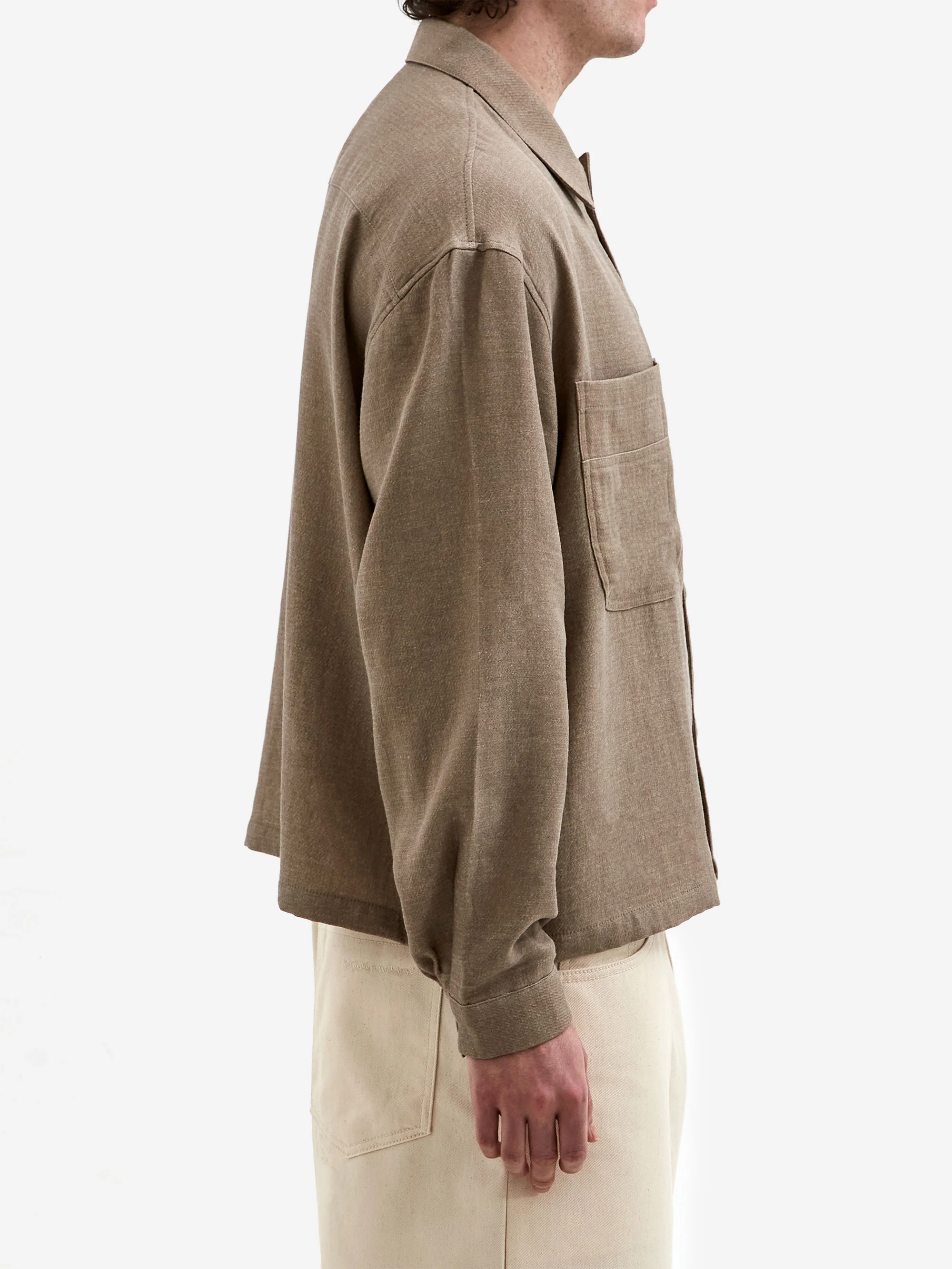 Estudio Niksen Boxy Pocket Shirt - Taupe - Image 5