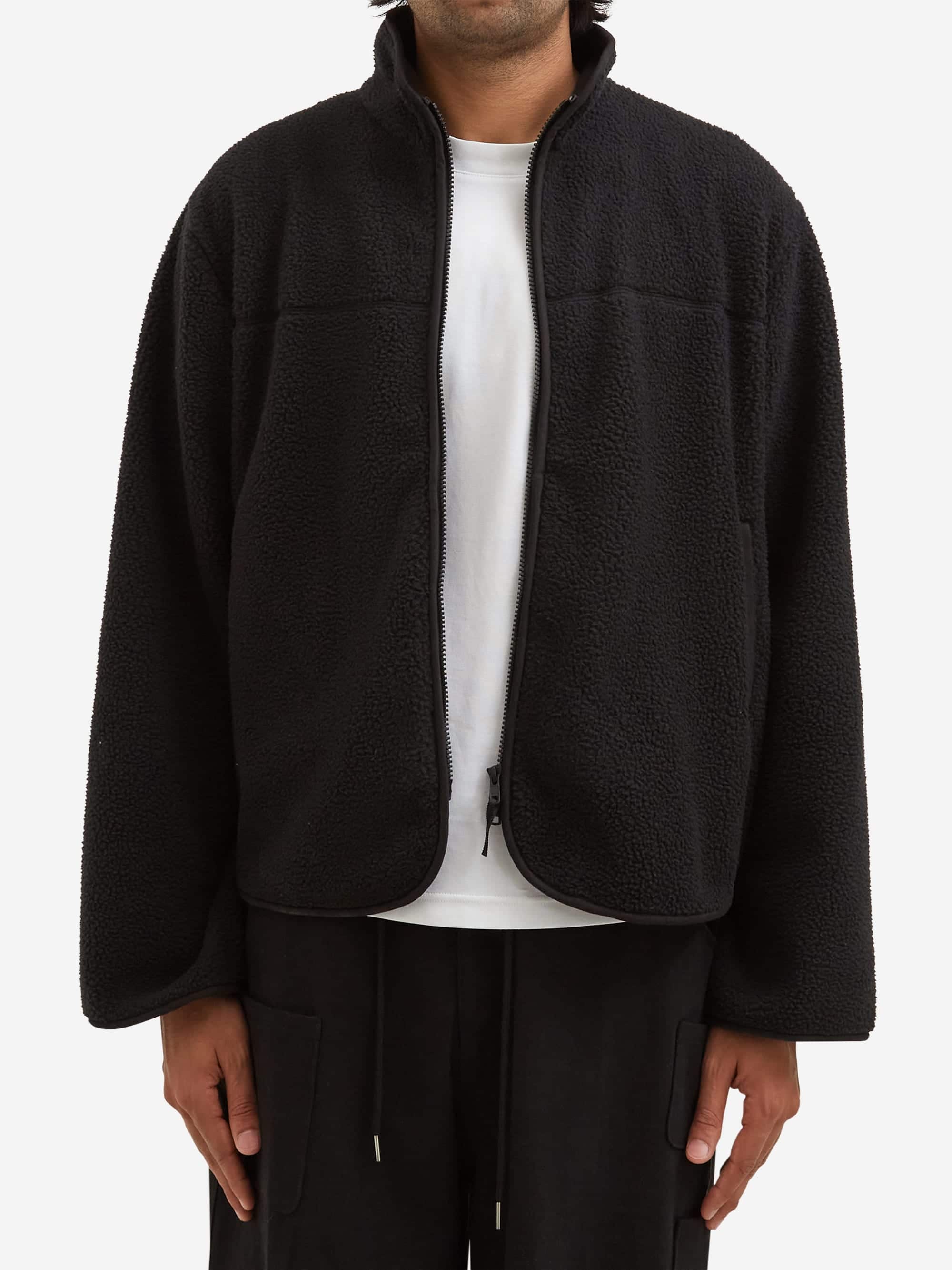 Estudio Niksen Boxy Wide Fleece - Black - Image 2