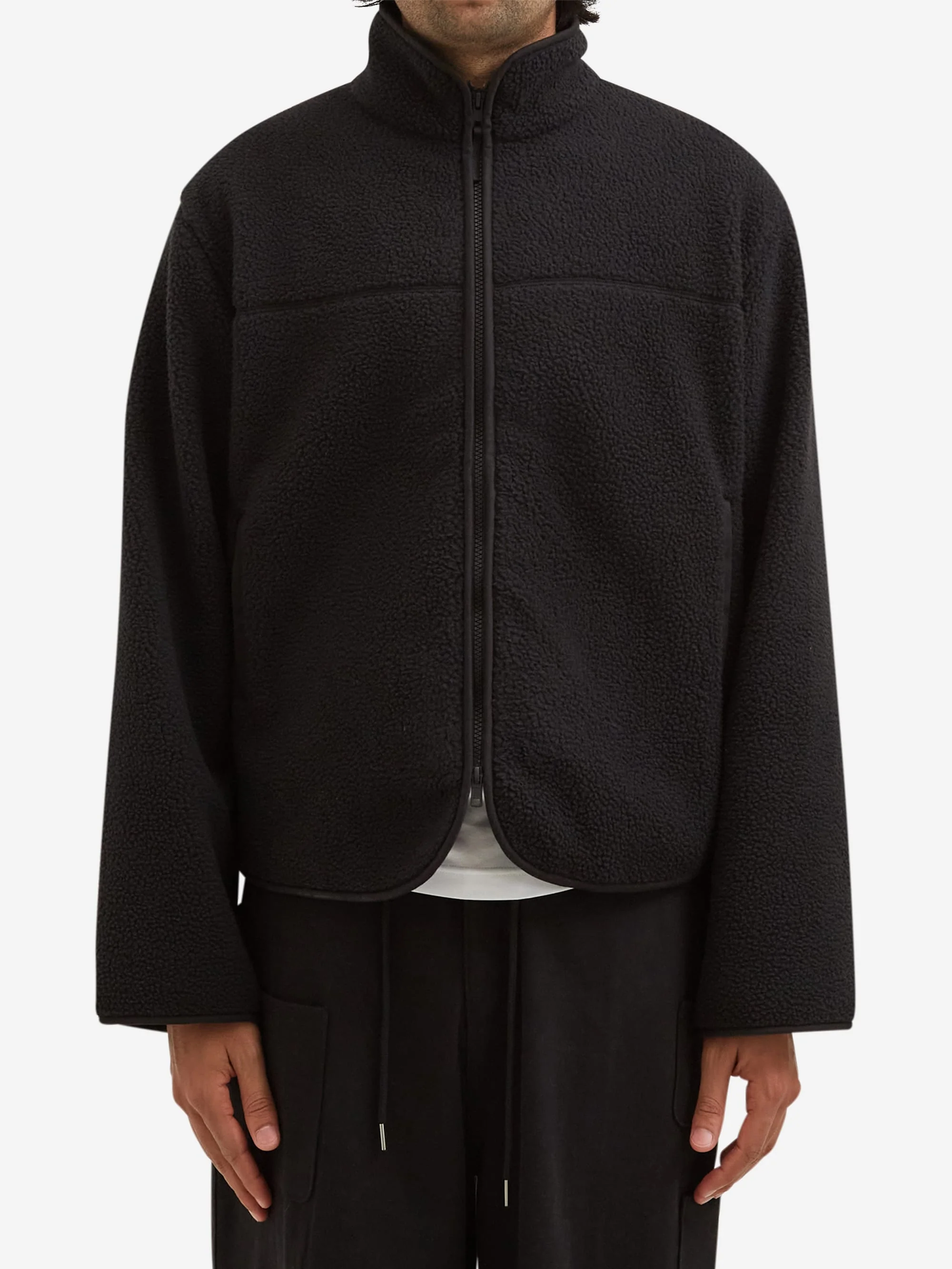 Estudio Niksen Boxy Wide Fleece - Black - Image 4