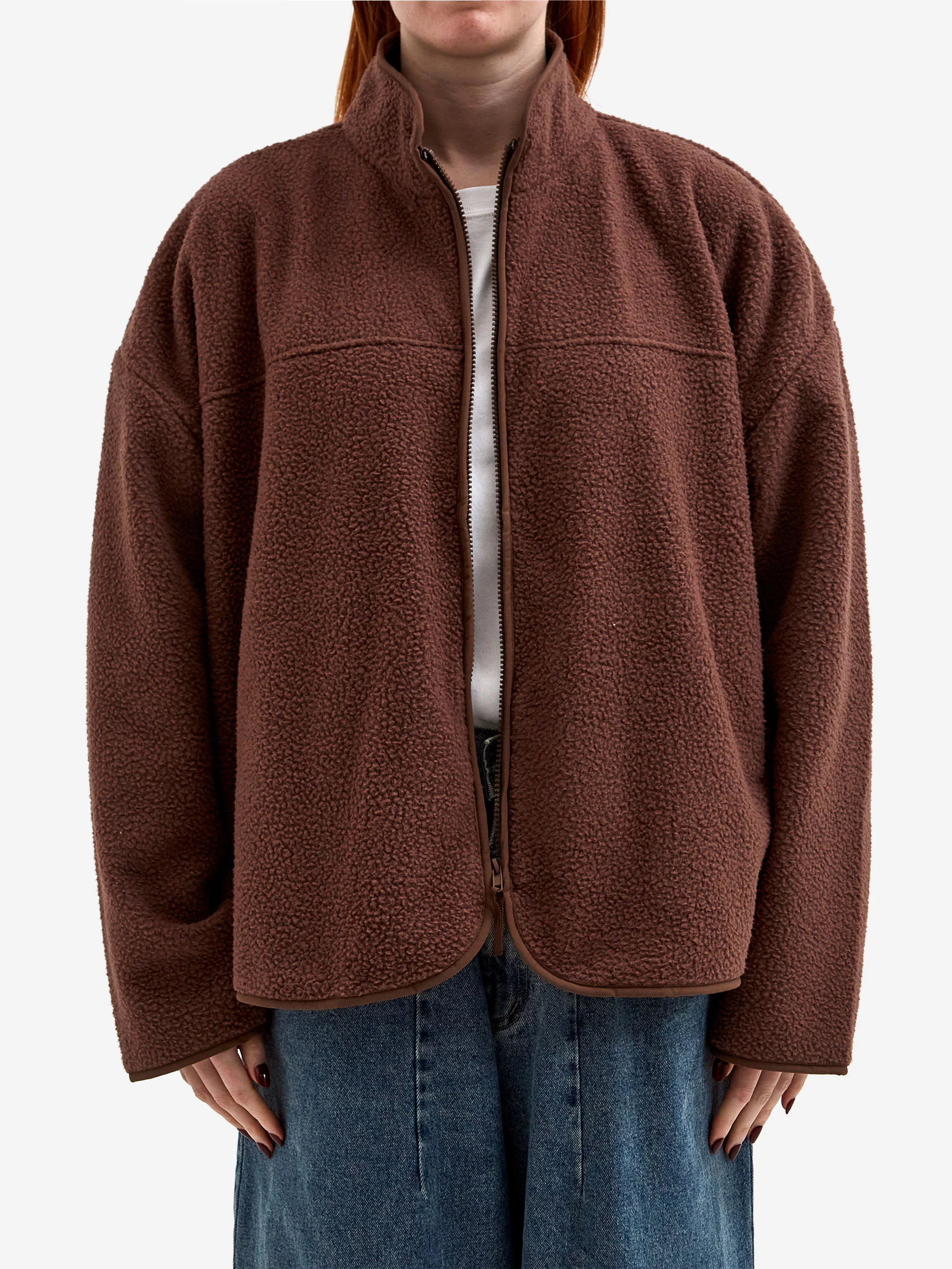 Estudio Niksen Boxy Wide Fleece - Brown