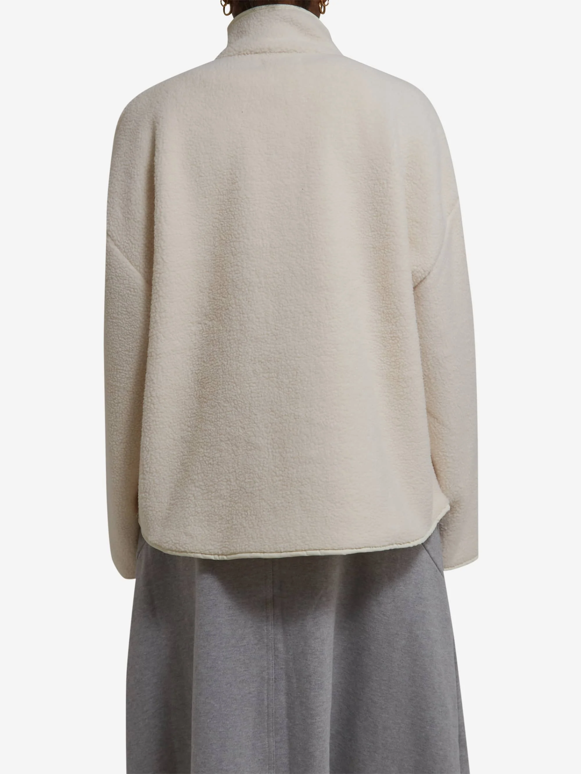 Estudio Niksen Boxy Wide Fleece - Cream - Image 7
