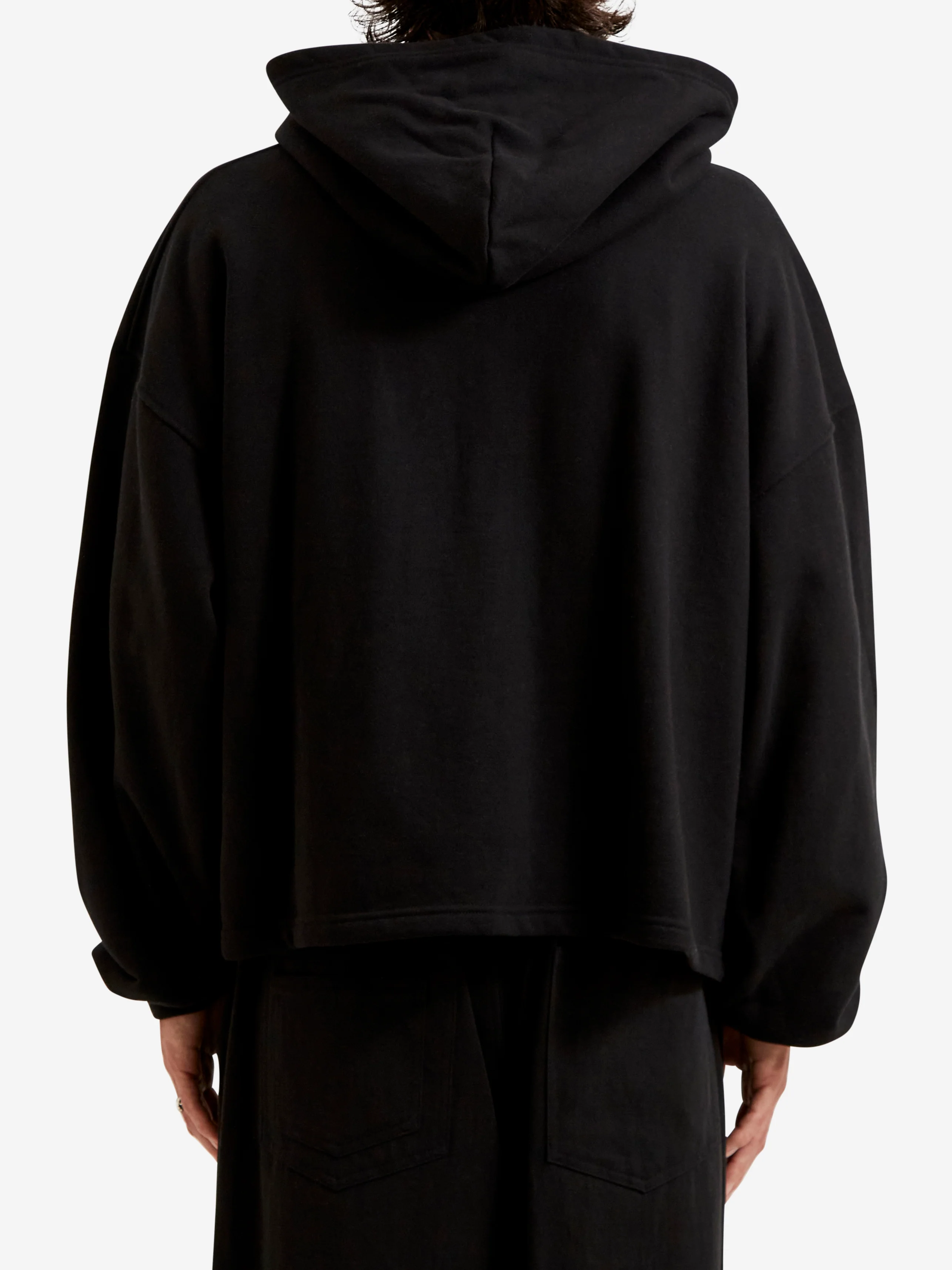 Estudio Niksen Boxy Zip-up Hoodie - Black - Image 7