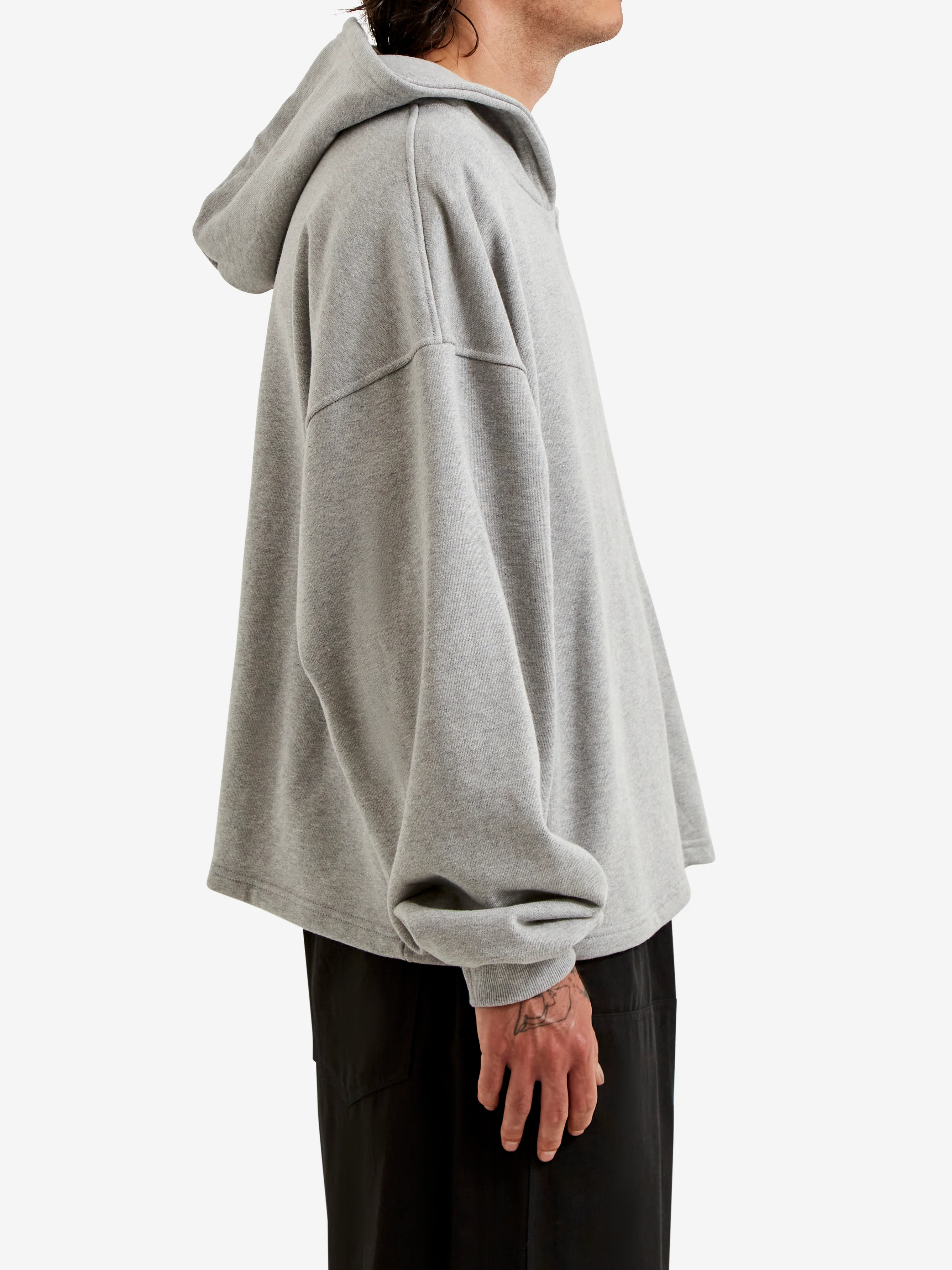 Estudio Niksen Boxy Zip-up Hoodie - Grey - Image 6