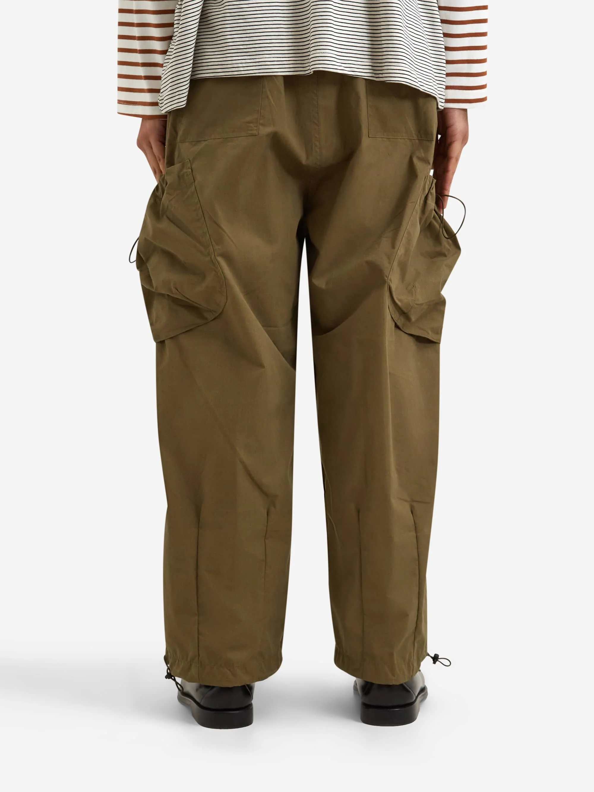 Estudio Niksen Bungee Strap Cargo Pants - Khaki - Image 6
