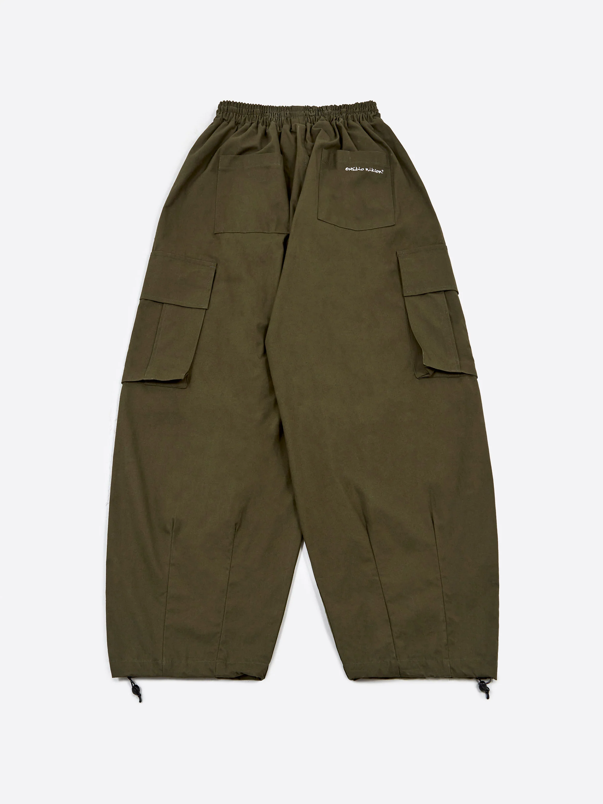 Estudio Niksen Cargo String Balloon Pant - Khaki - Image 4