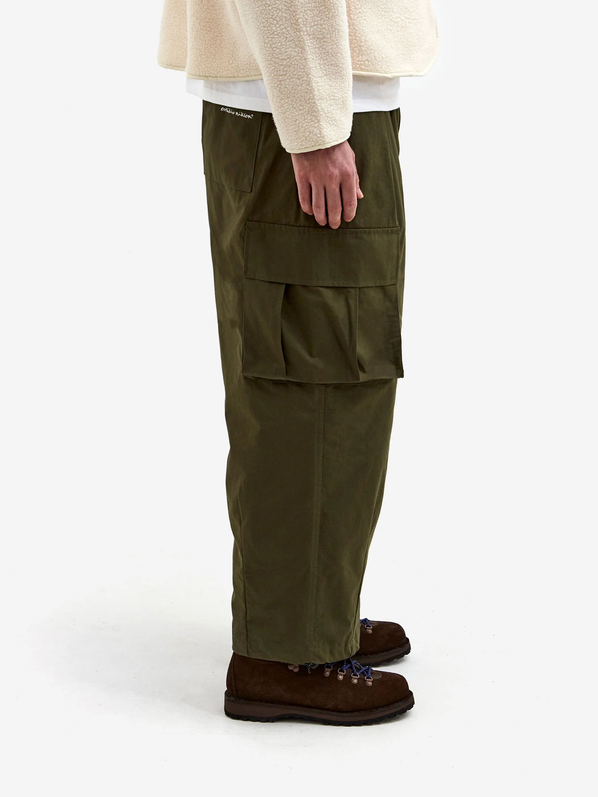 Estudio Niksen Cargo String Balloon Pant - Khaki - Image 5