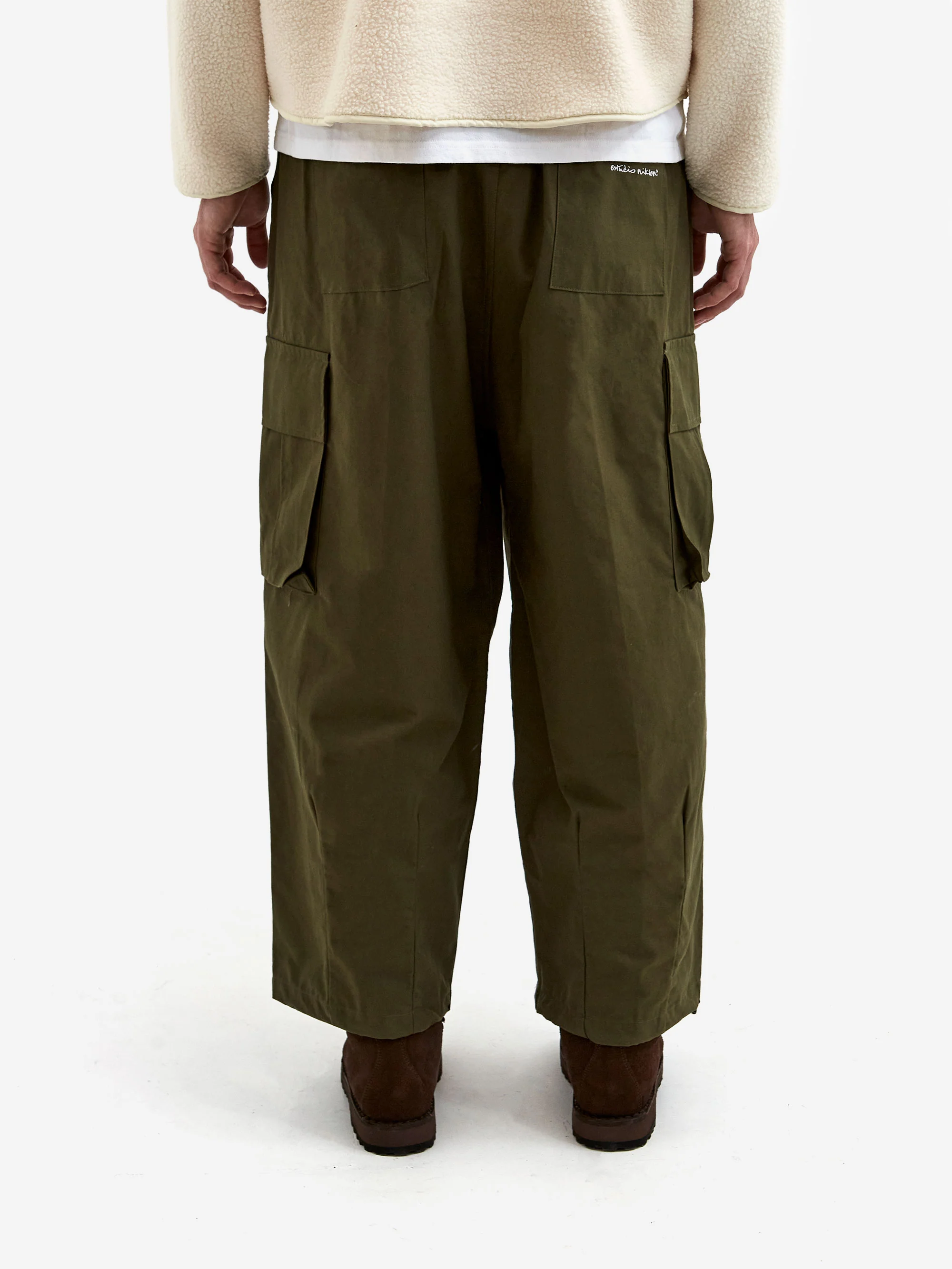 Estudio Niksen Cargo String Balloon Pant - Khaki - Image 6