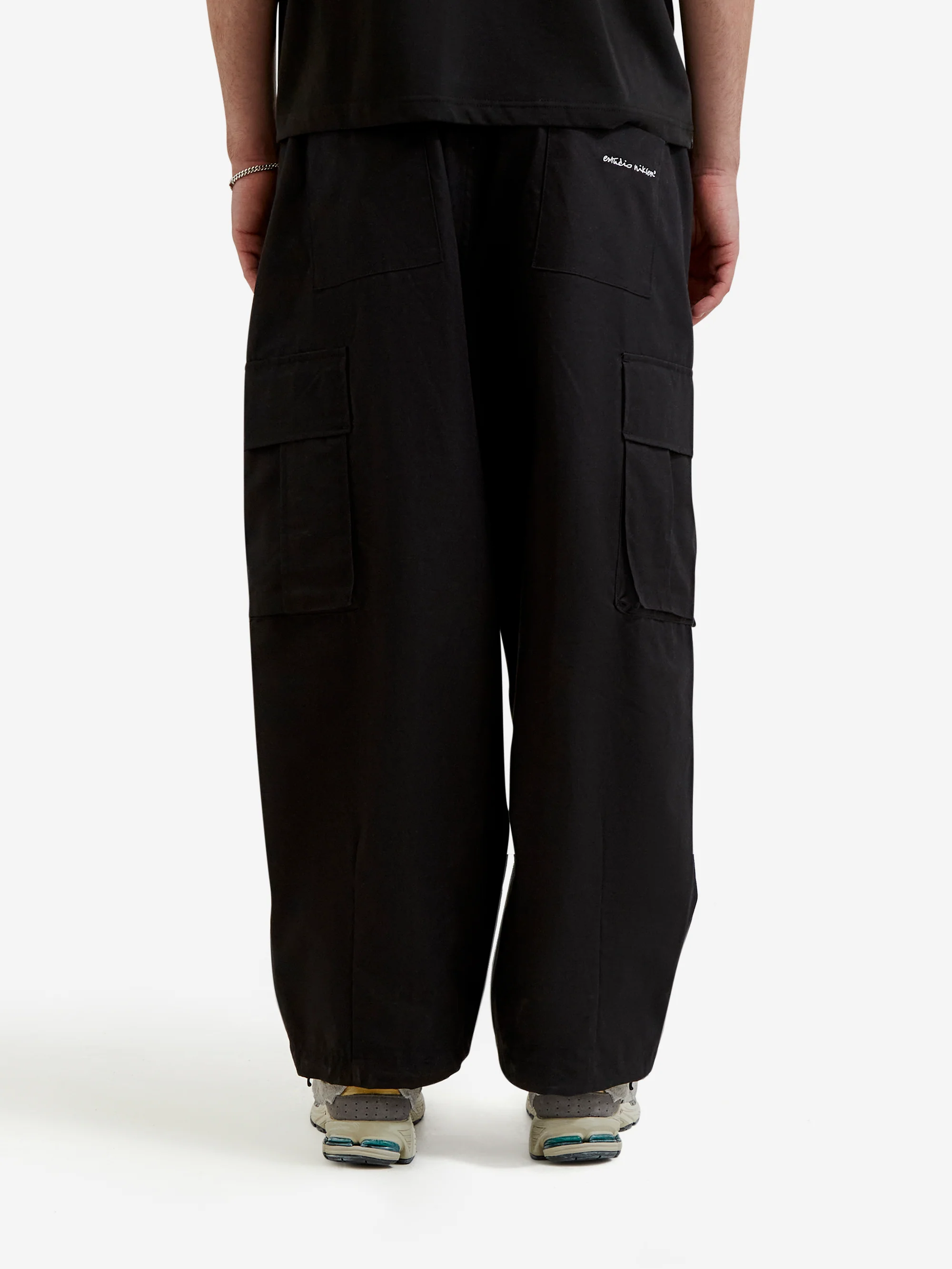 Estudio Niksen Cargo String Balloon Pants - Black - Image 6