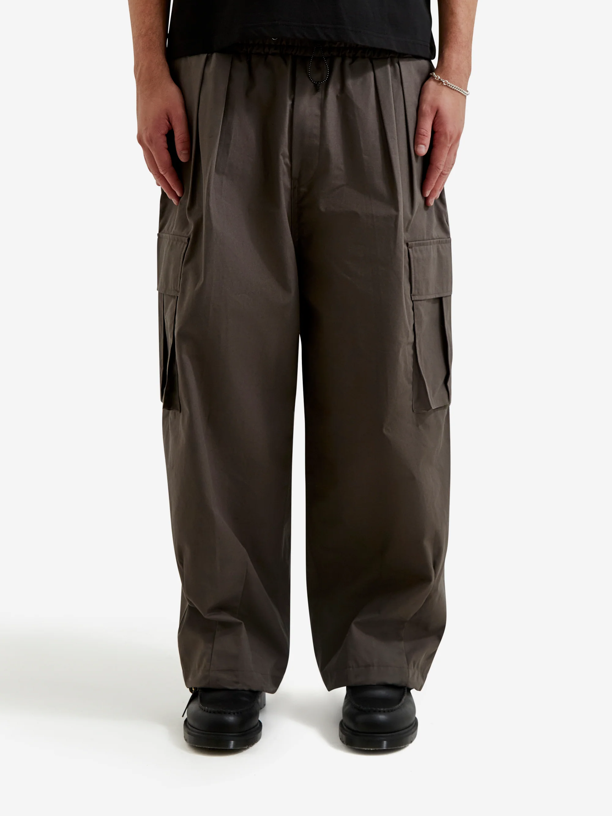 Estudio Niksen Cargo String Balloon Pants - Grey - Image 2