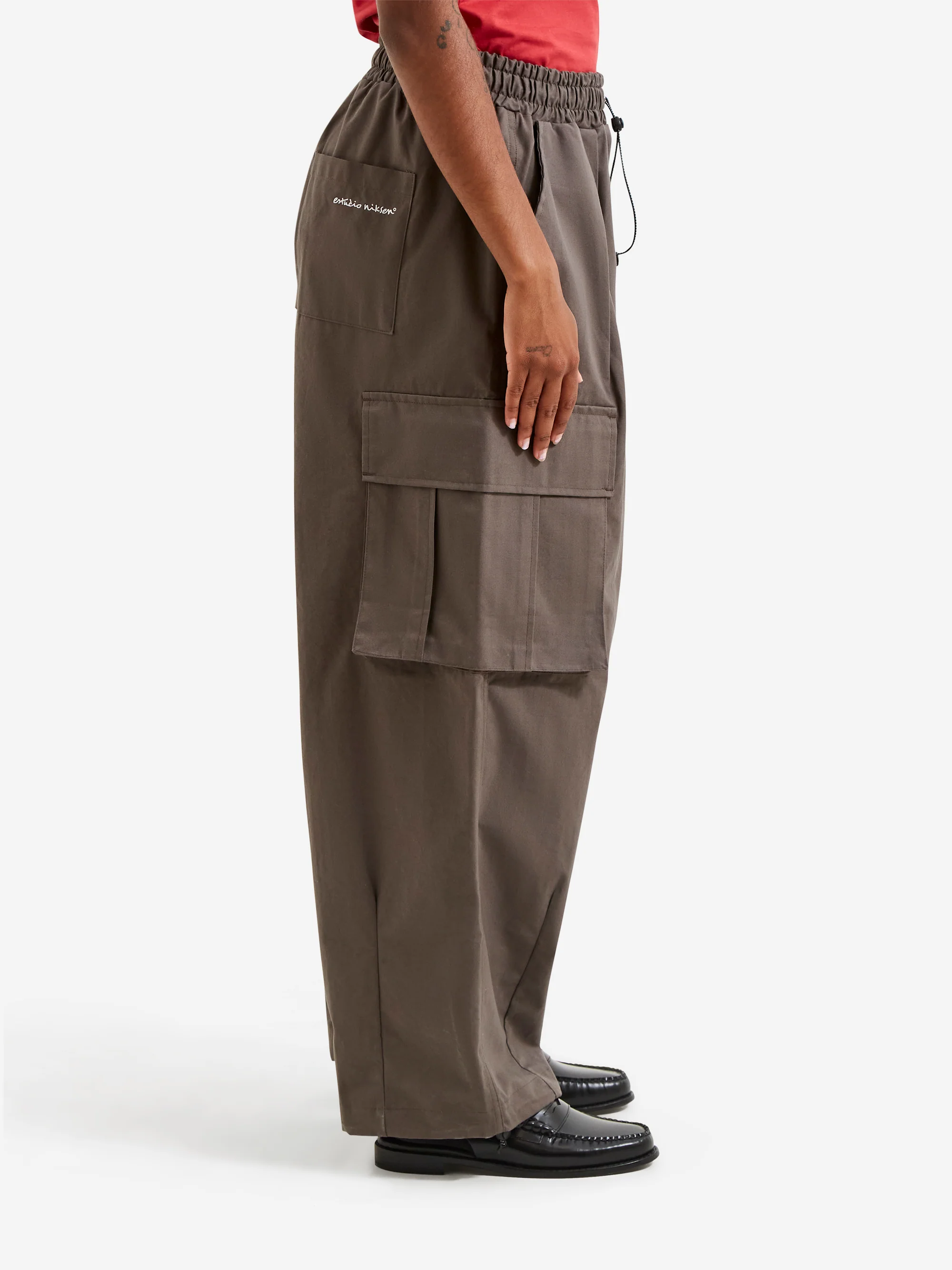 Estudio Niksen Cargo String Balloon Pants W - Grey - Image 2