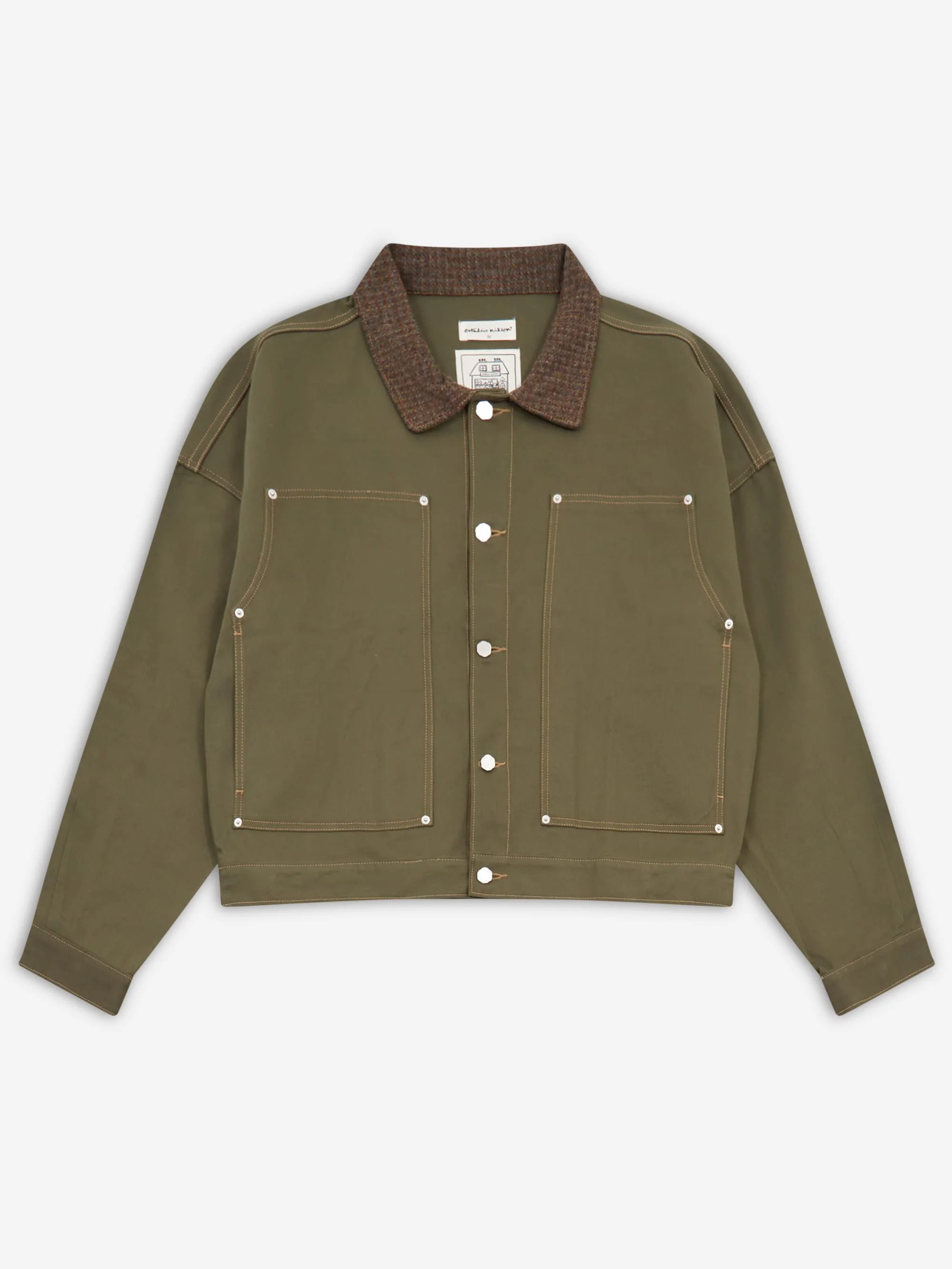 Estudio Niksen Carpenter Collar Jacket - Khaki