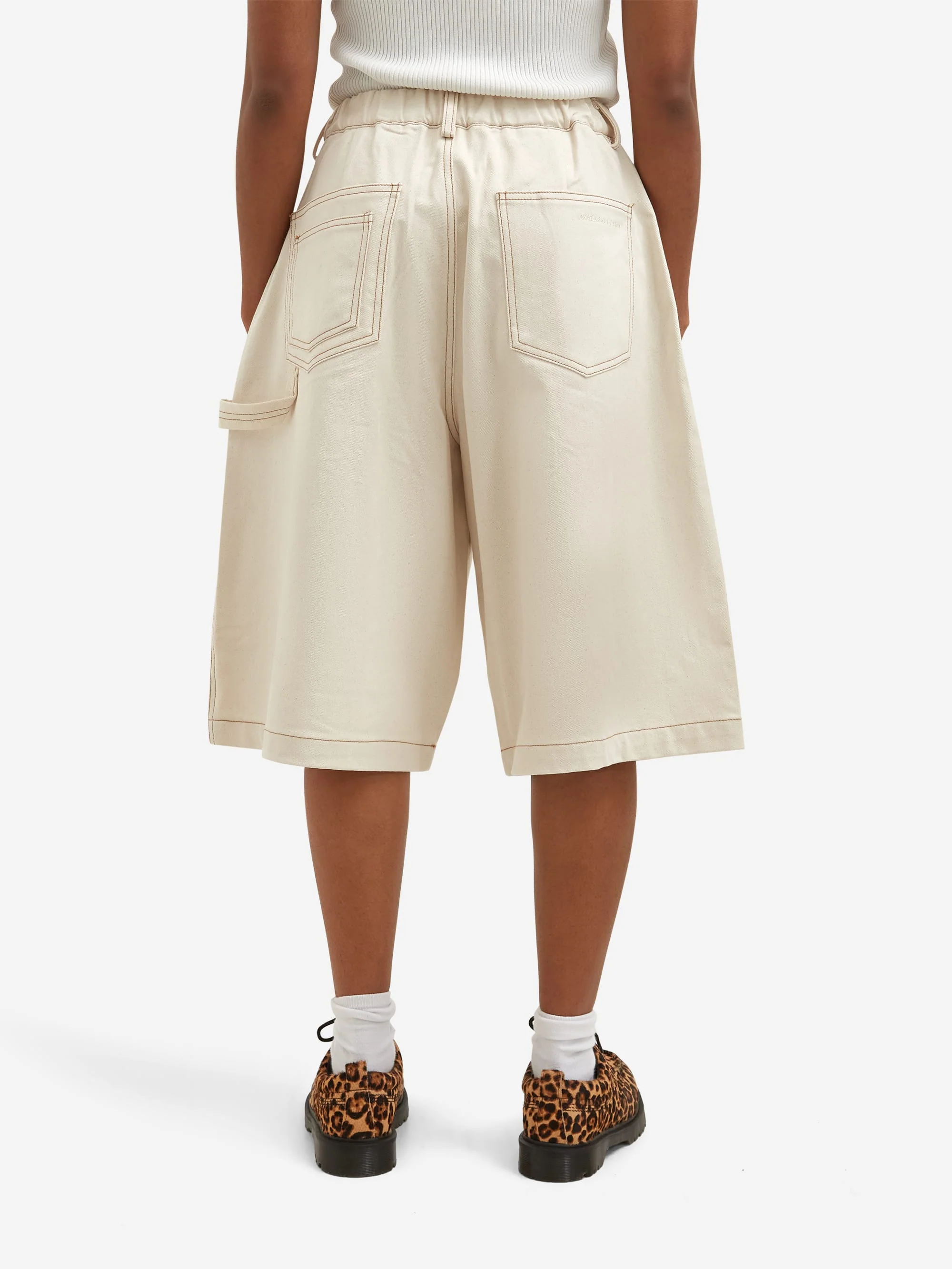 Estudio Niksen Carpenter Wide Shorts - Ivory - Image 6