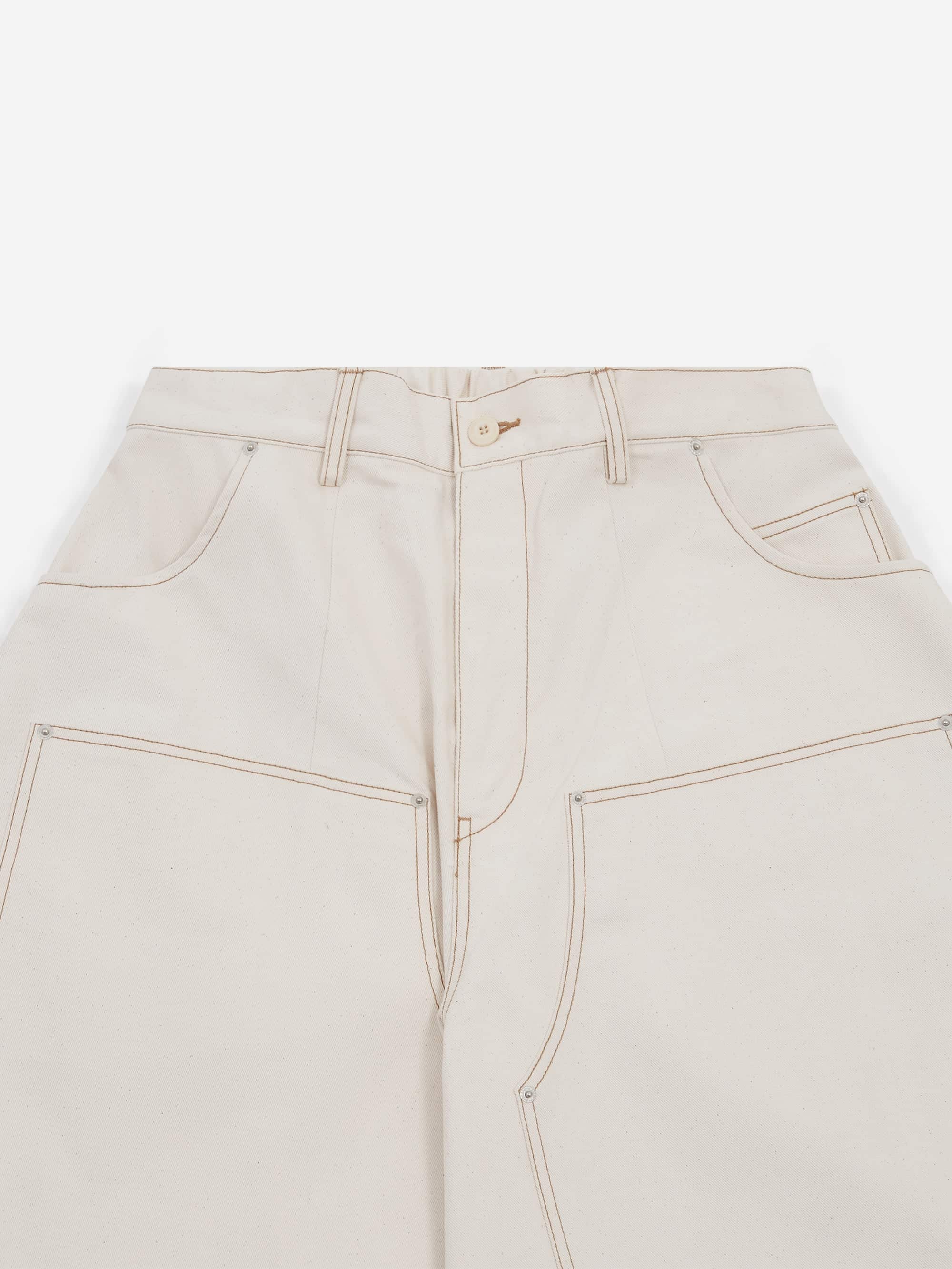 Estudio Niksen Carpenter Wide Shorts - Ivory - Image 8