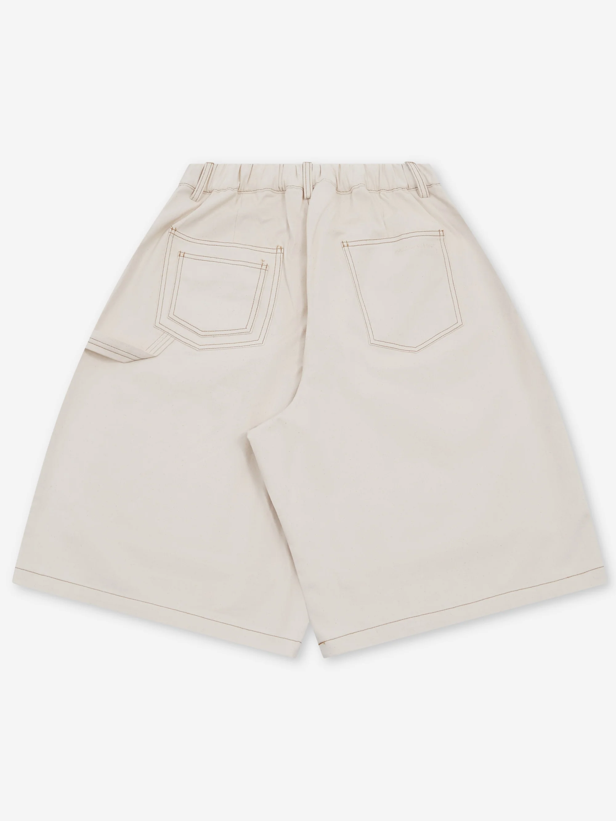 Estudio Niksen Carpenter Wide Shorts - Ivory - Image 9