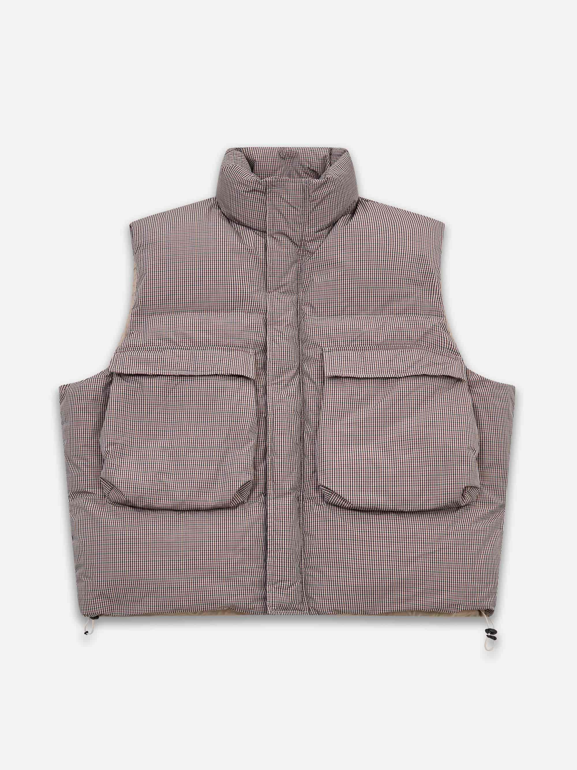 Estudio Niksen Checkered Down Puffer Vest - Checkered