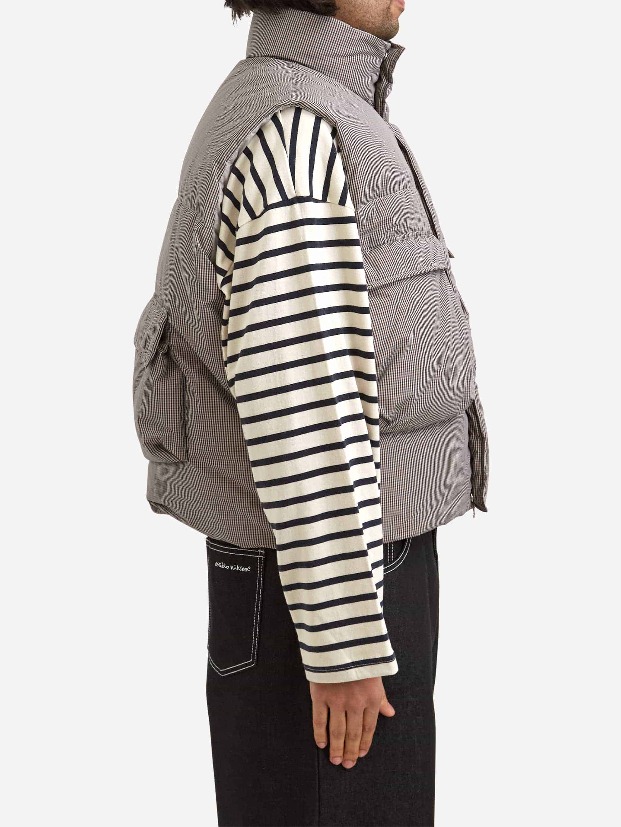Estudio Niksen Checkered Down Puffer Vest - Checkered - Image 6
