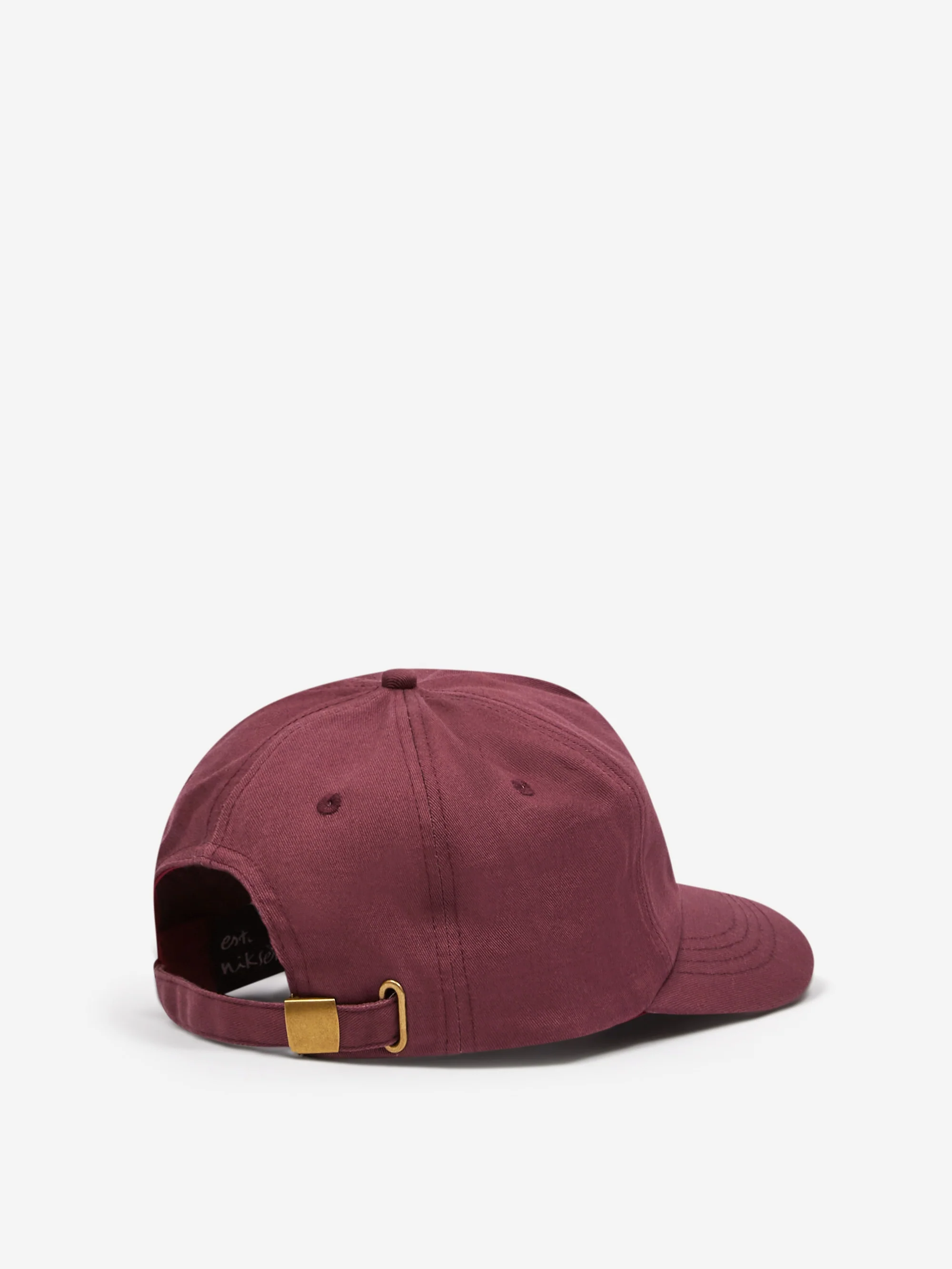 Estudio Niksen Contrast Baseball Cap - Burgundy - Image 4