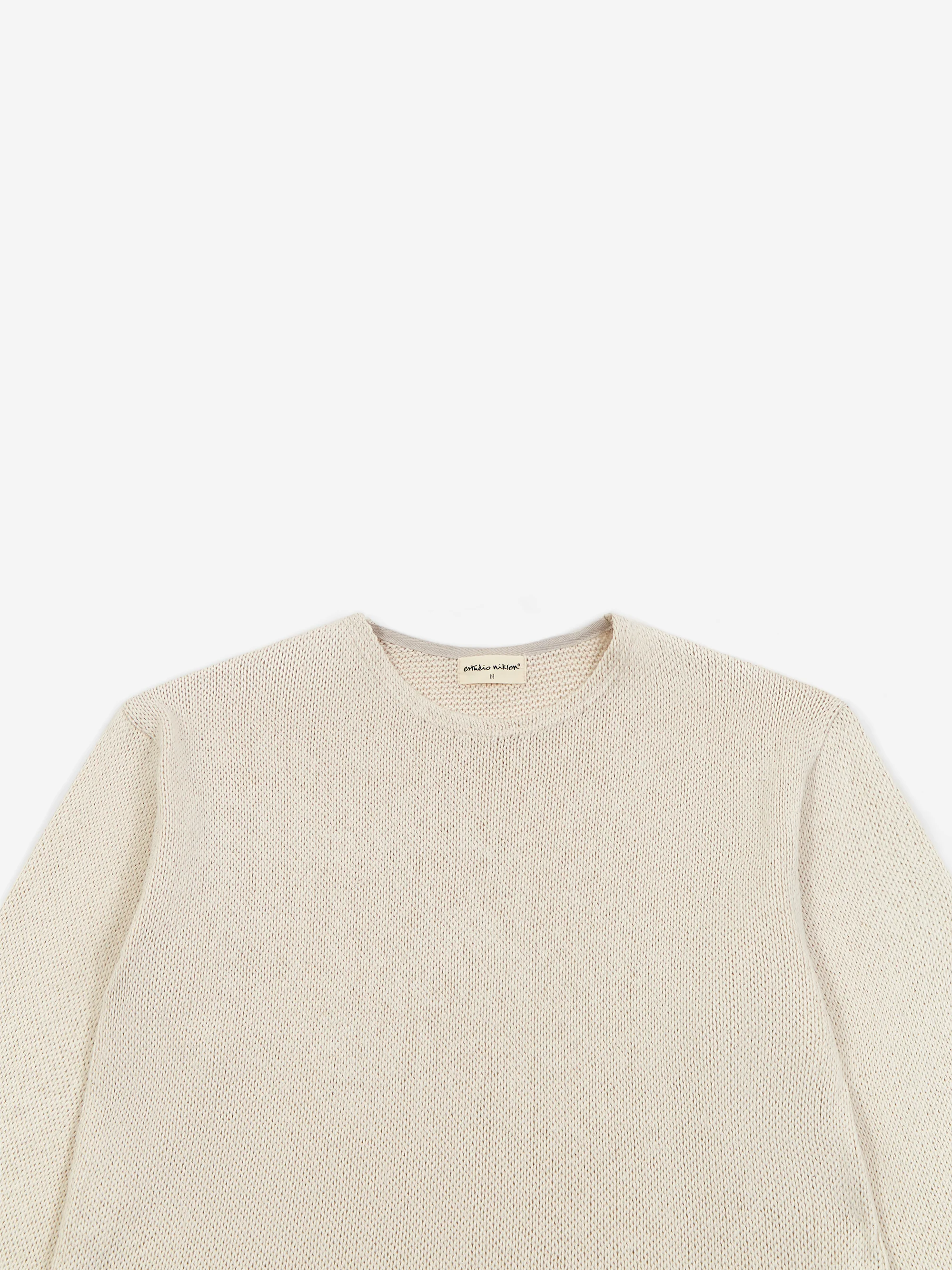 Estudio Niksen Crochet Boxy Sweater - Ivory - Image 3