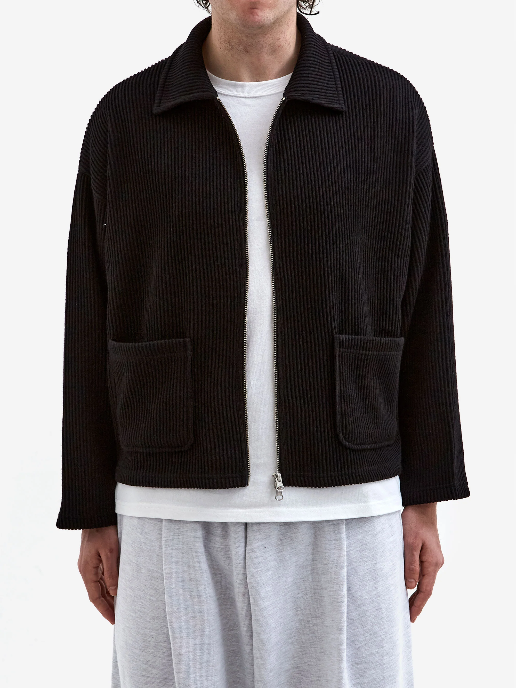 Estudio Niksen Double-Zip Pocket Sweater - Black - Image 2